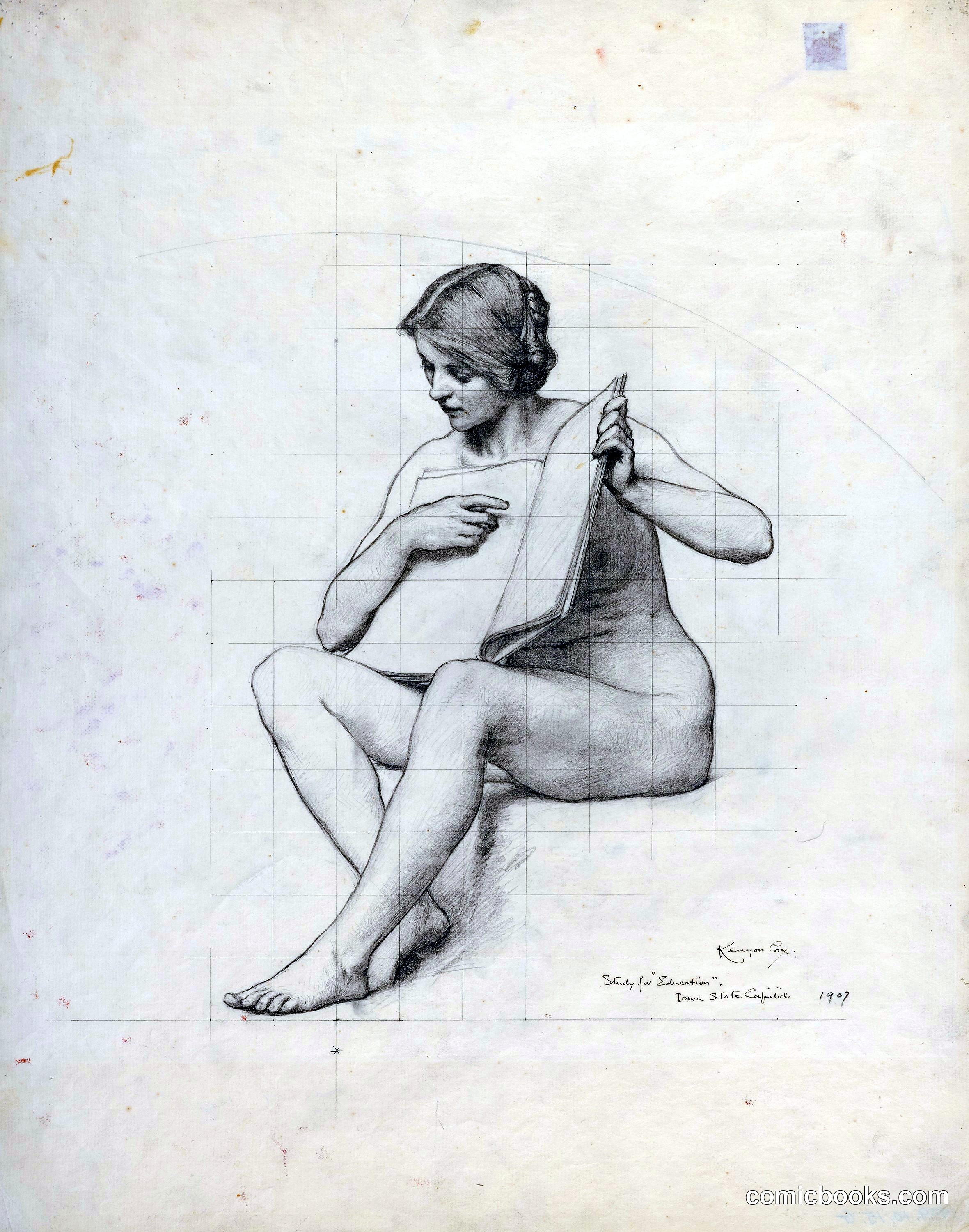 Study for Decoration, Iowa State Capitol