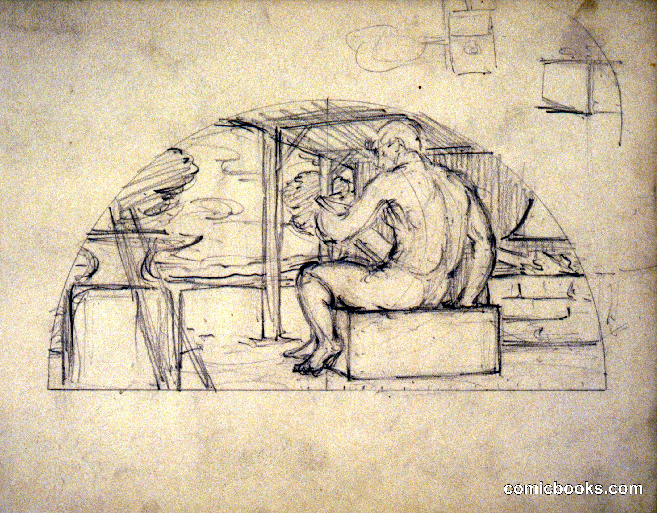 Manufactures, Study for Capitol Rotunda Panel