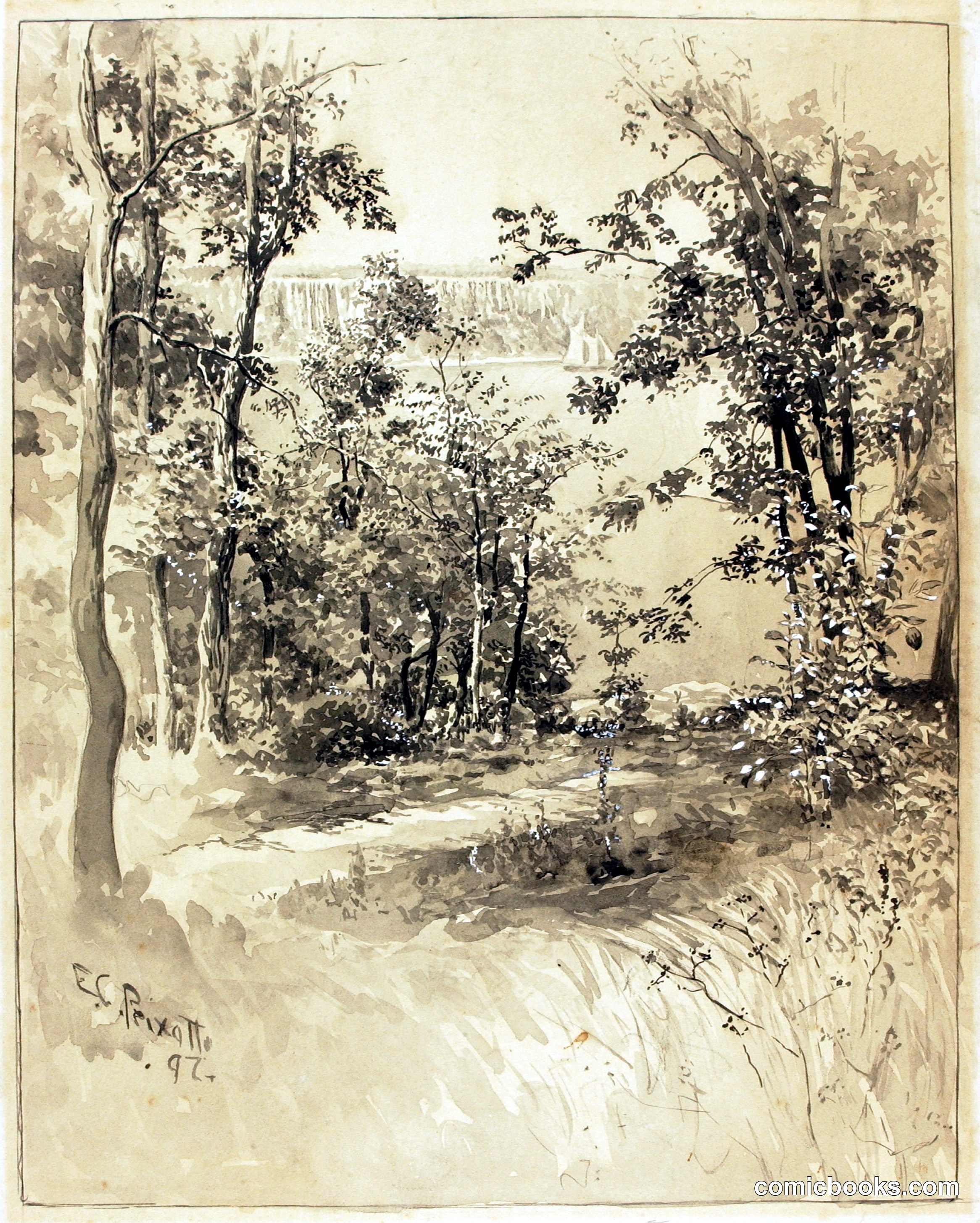 New York, Site of Fort Washington, Looking at Fort Lee