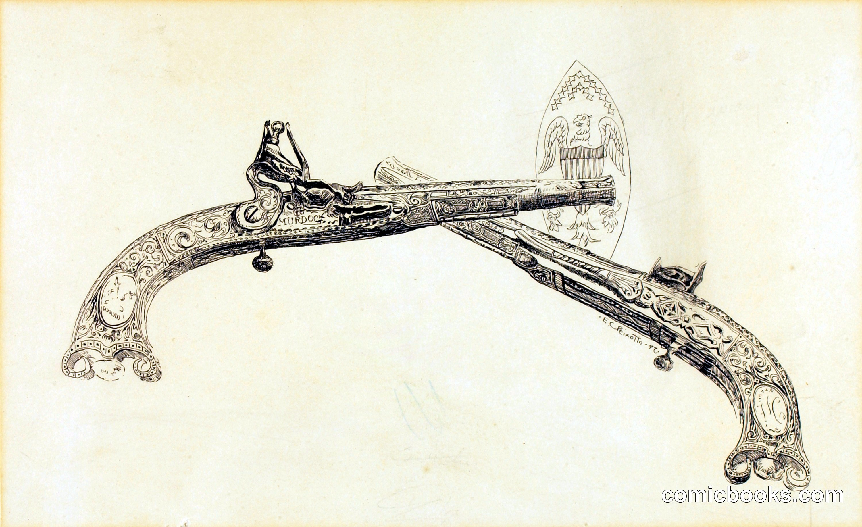 Lexington—Major Pitcairn's Pistols