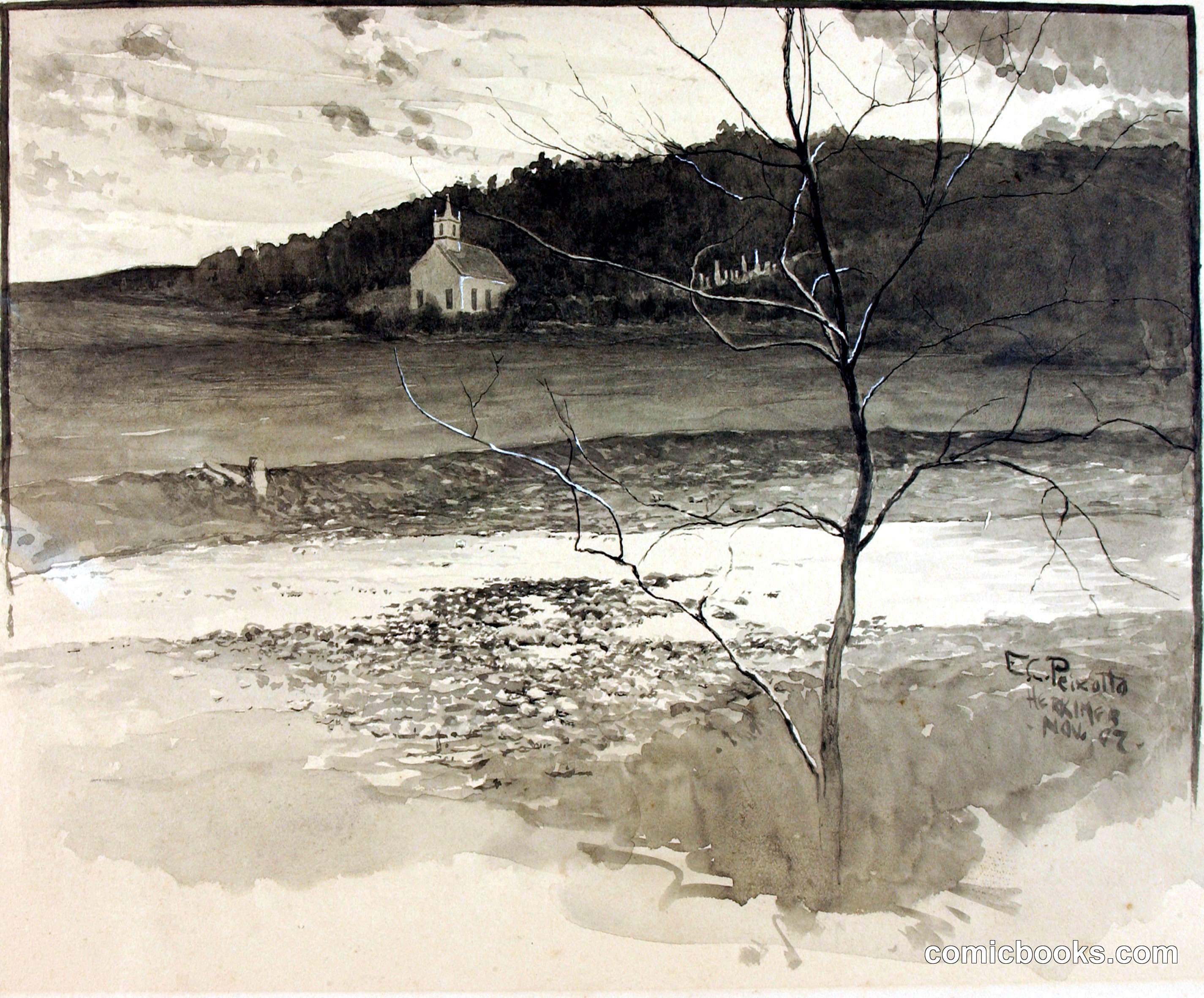 Landscape with Church