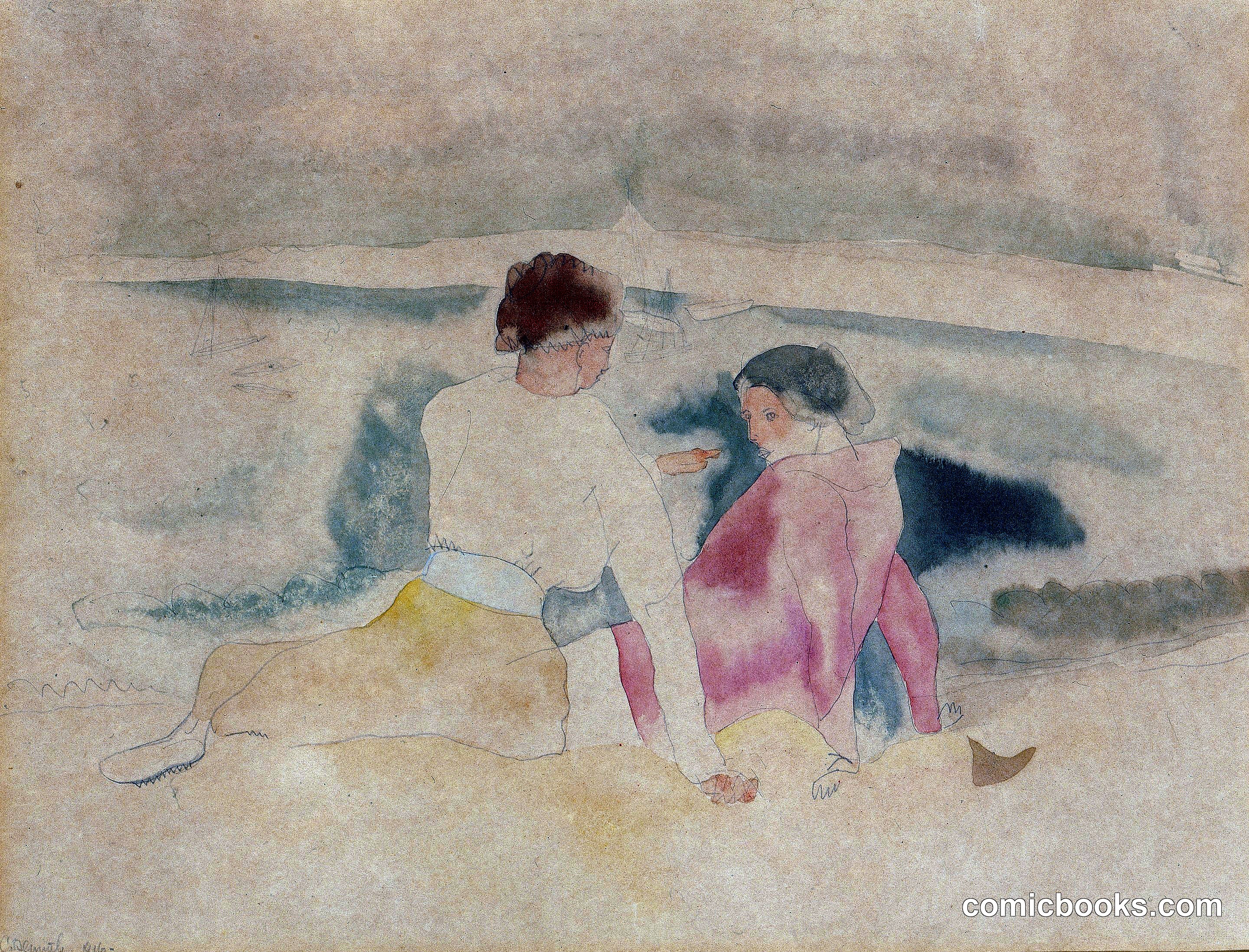 Untitled (Two Women and Boats)
