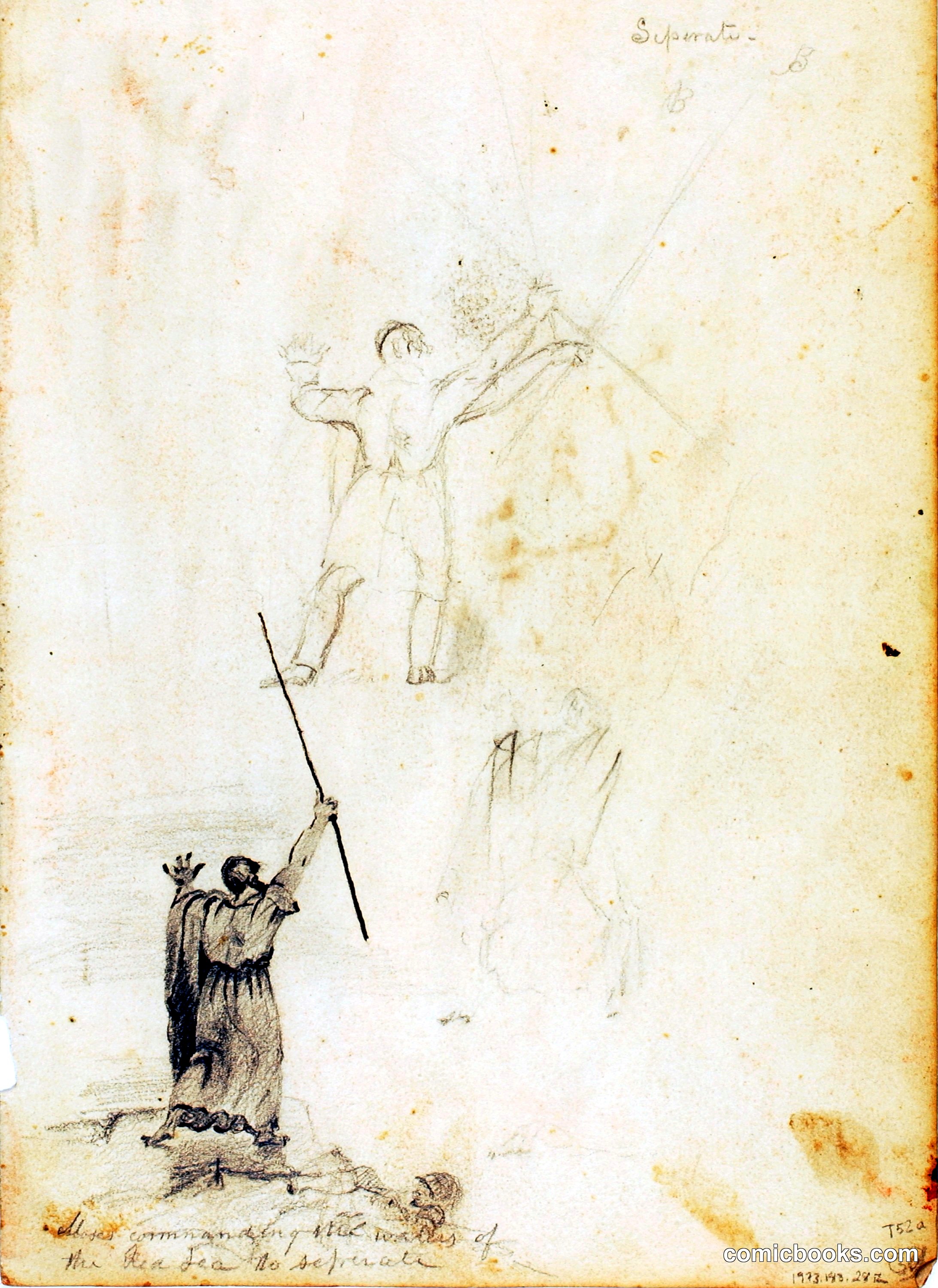 Moses Commanding the Waters of the Red Sea to Separate