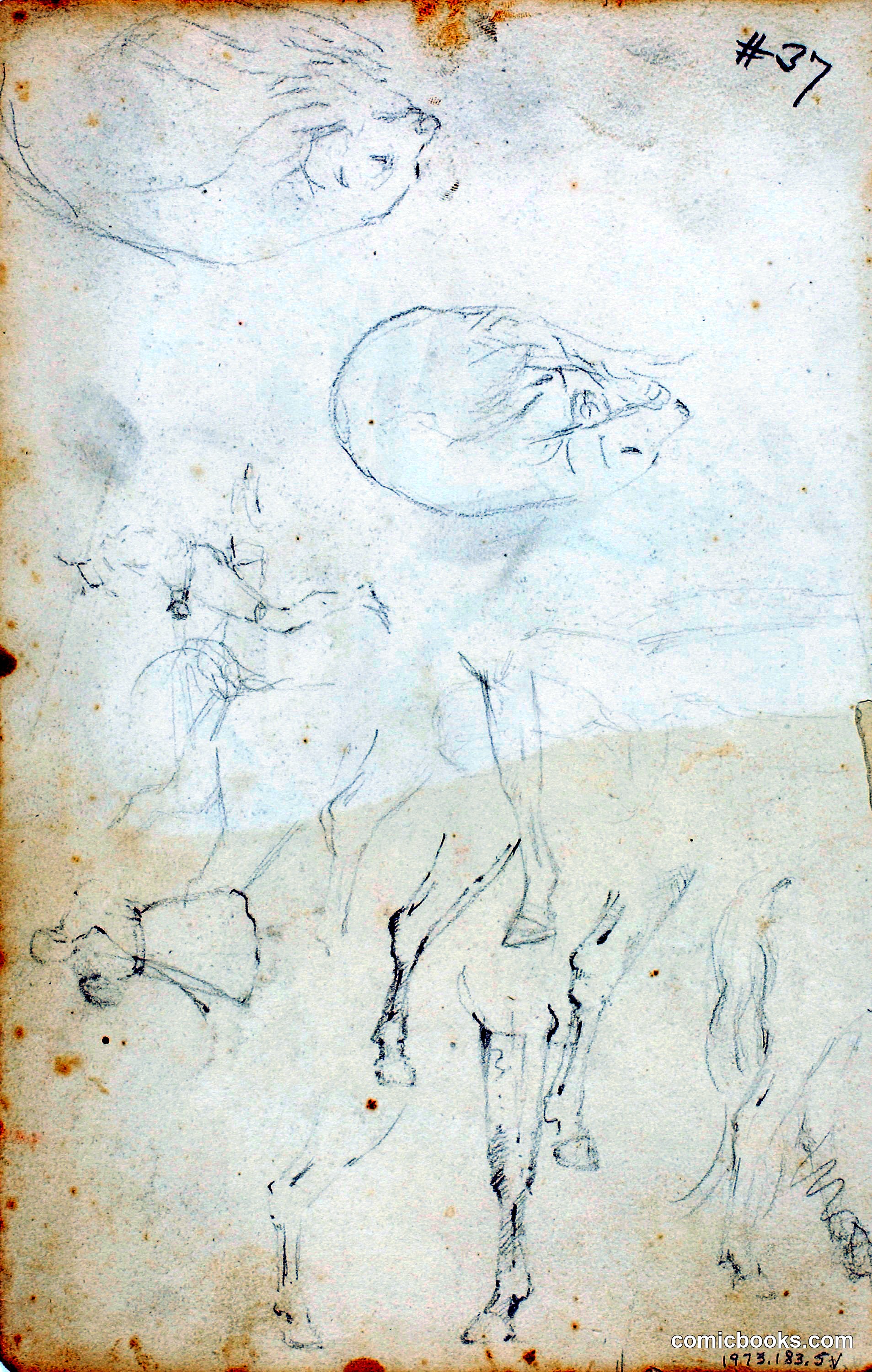 Studies of Figures and Animals
