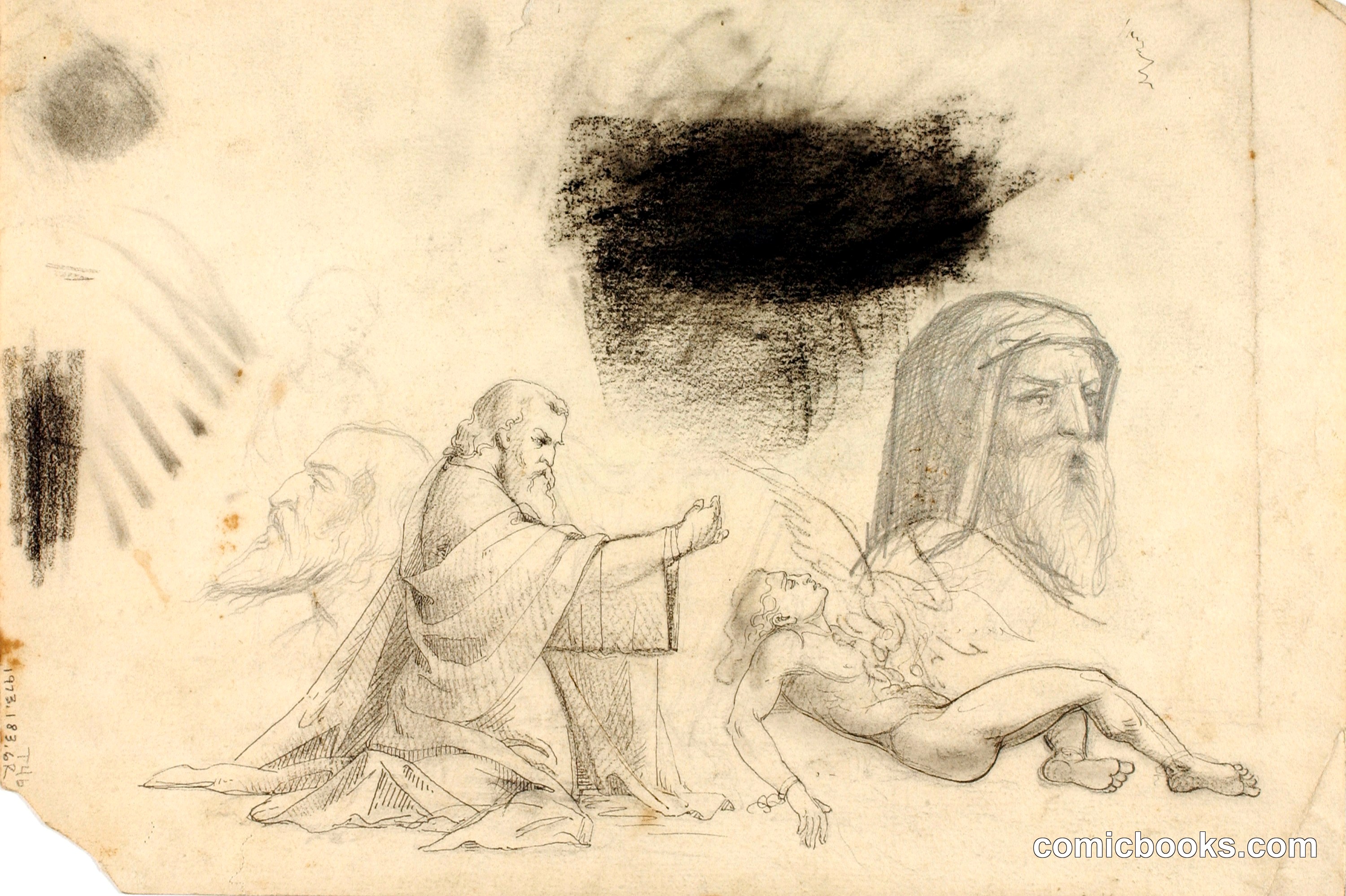 Studies: Villa Borghese, Two Figures