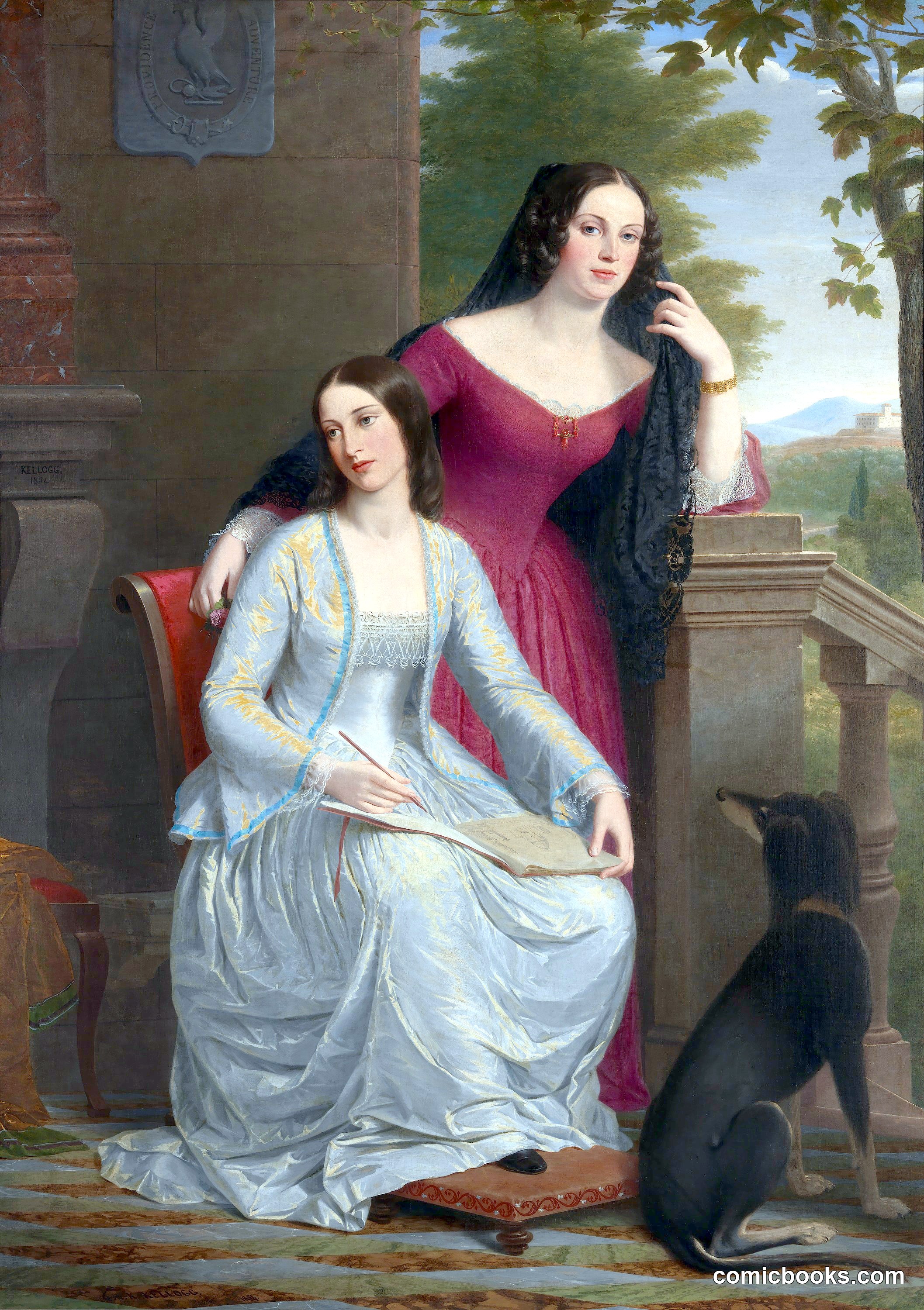 Two Women in an Italian Landscape