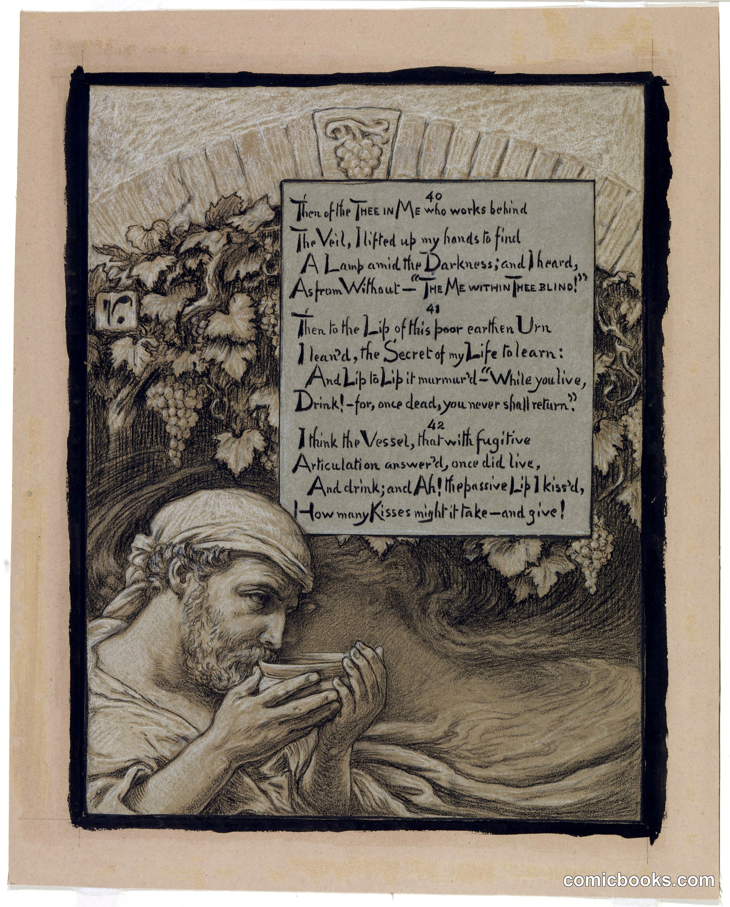 Illustration for Rubáiyát of Omar Khayyám: The Soul of the Cup