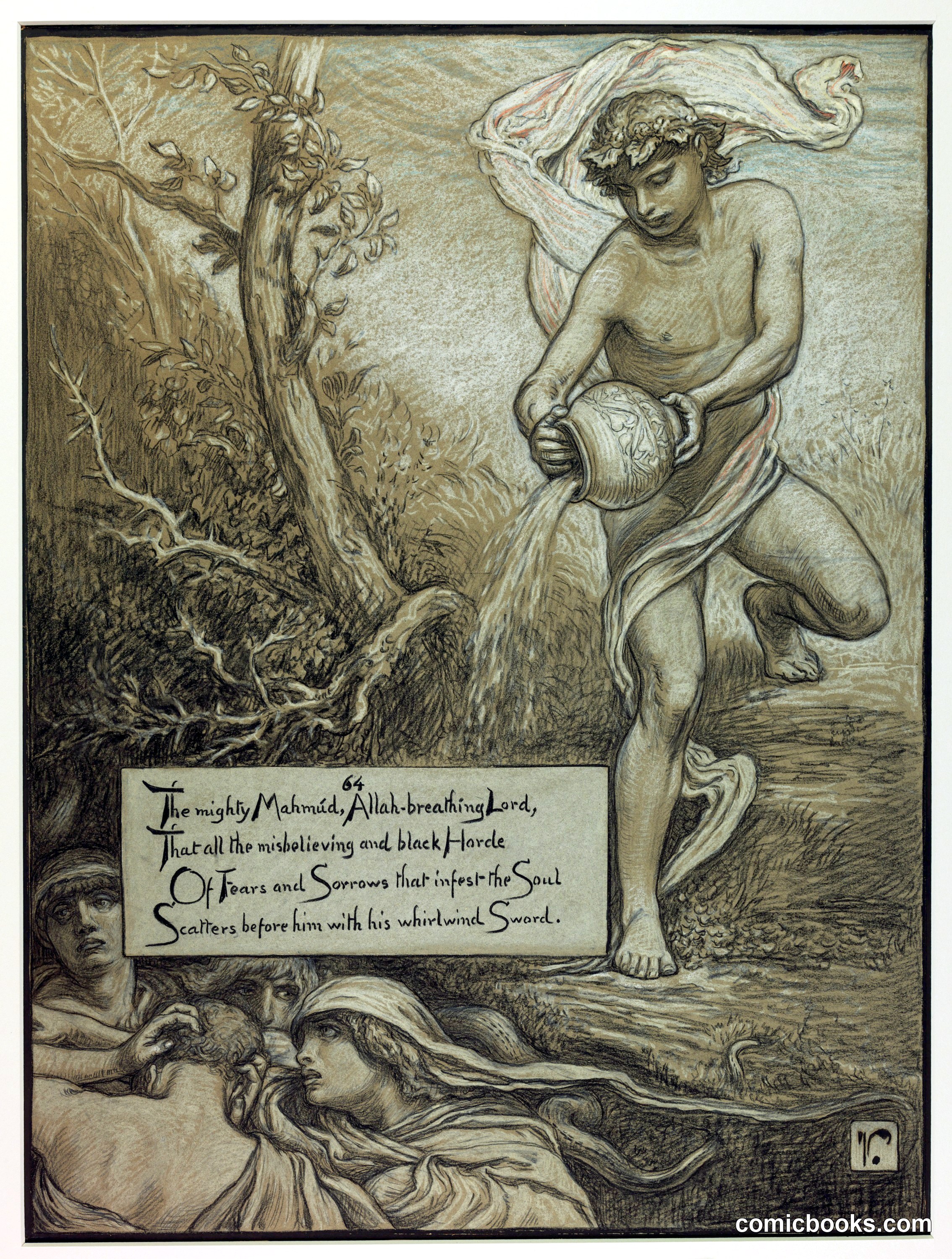 Illustration for Rubáiyát of Omar Khayyám: The Mighty Mahmud