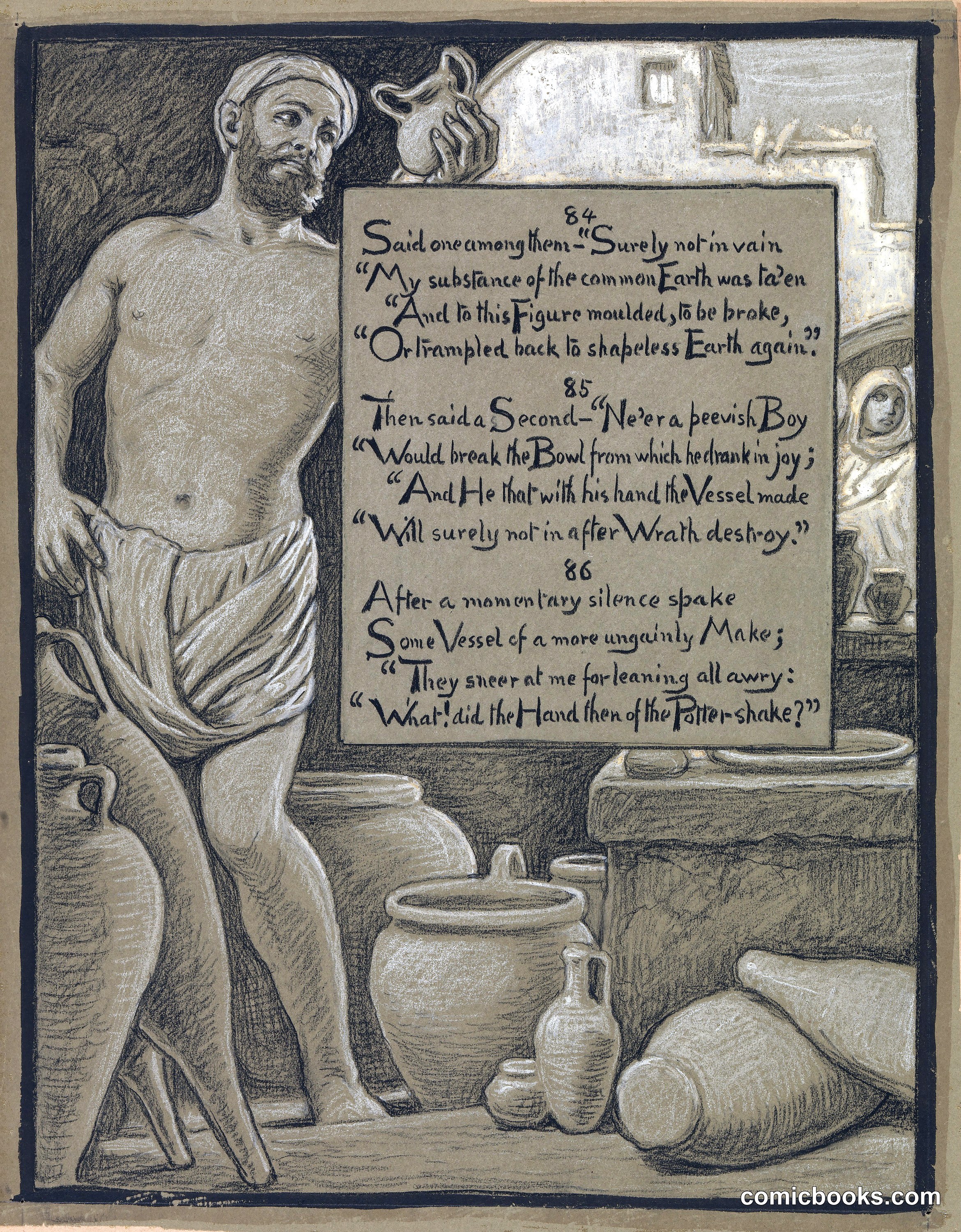Illustration for Rubáiyát of Omar Khayyám: The Ungainly Pot