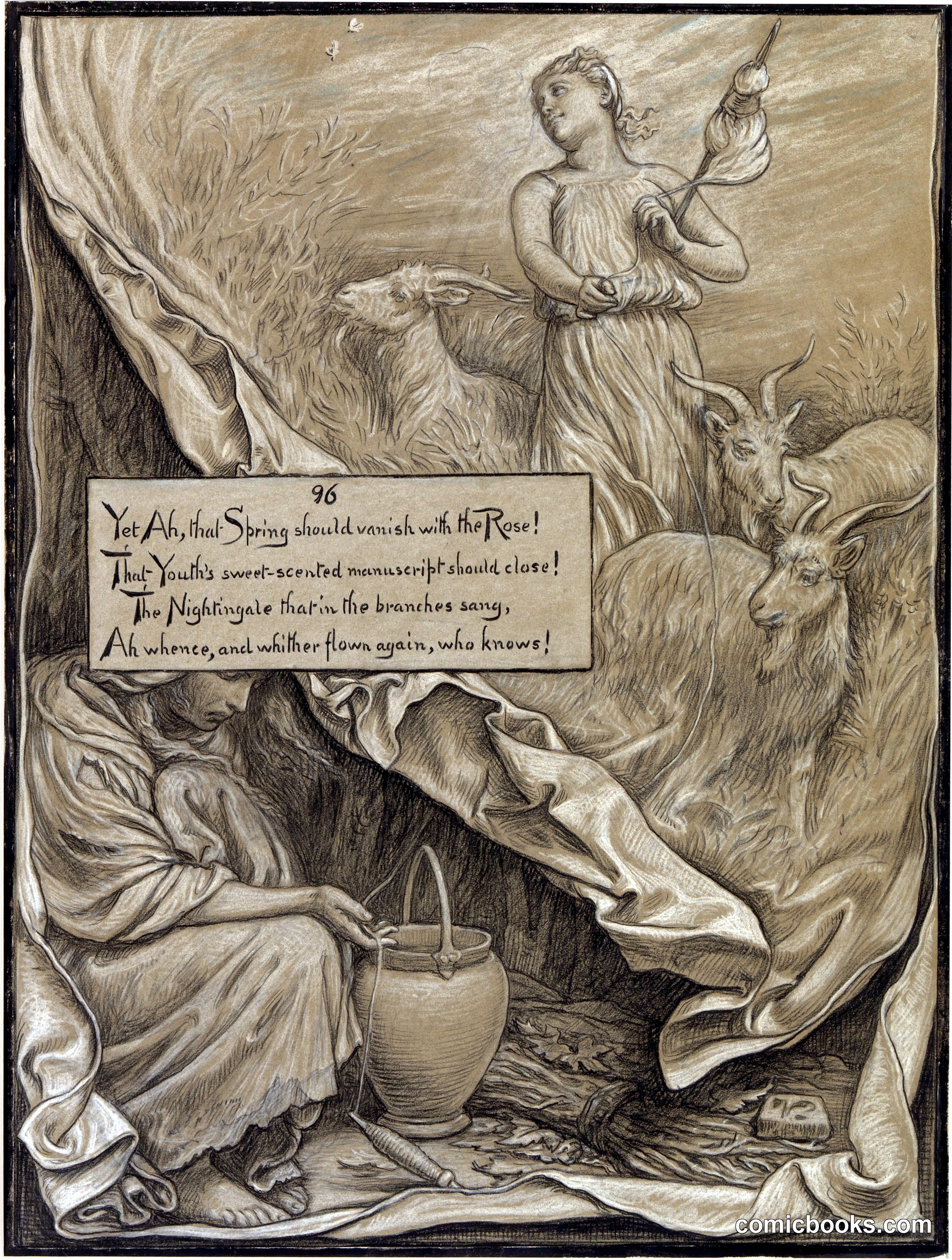 Illustration for Rubáiyát of Omar Khayyám: Youth and Age