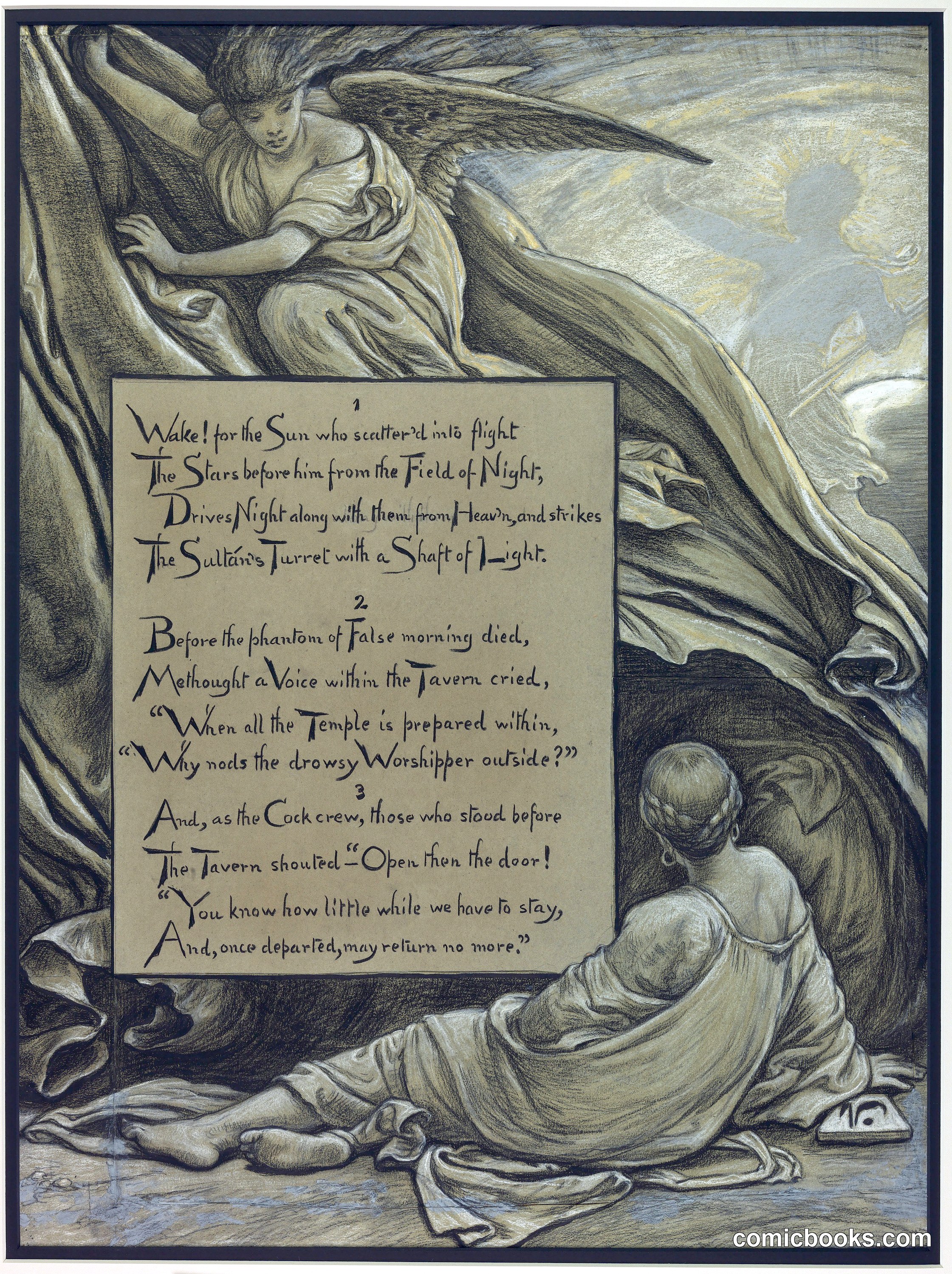 Illustration for Rubáiyát of Omar Khayyám: The Awakening
