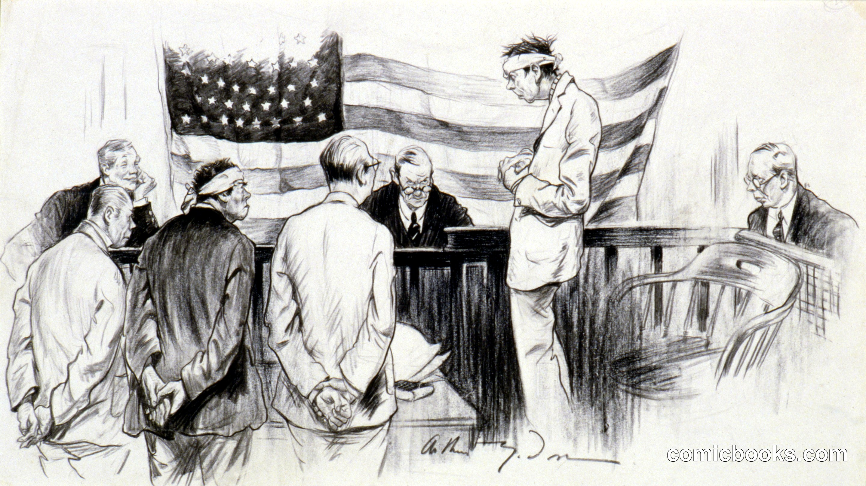 The Court Room Scene