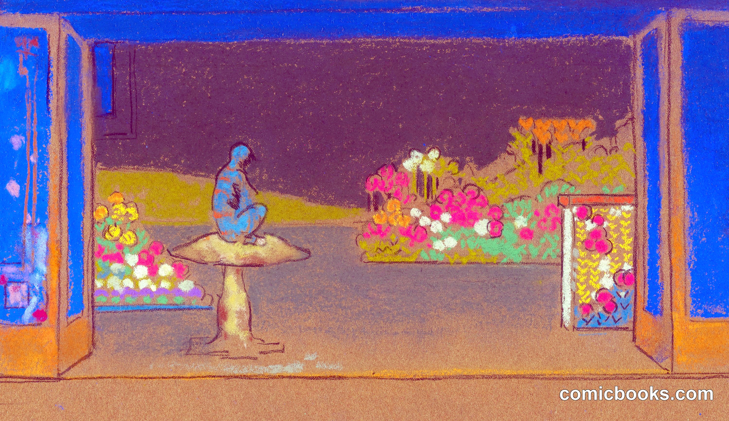 Garden of Flowers (Alice in Wonderland Set Design)
