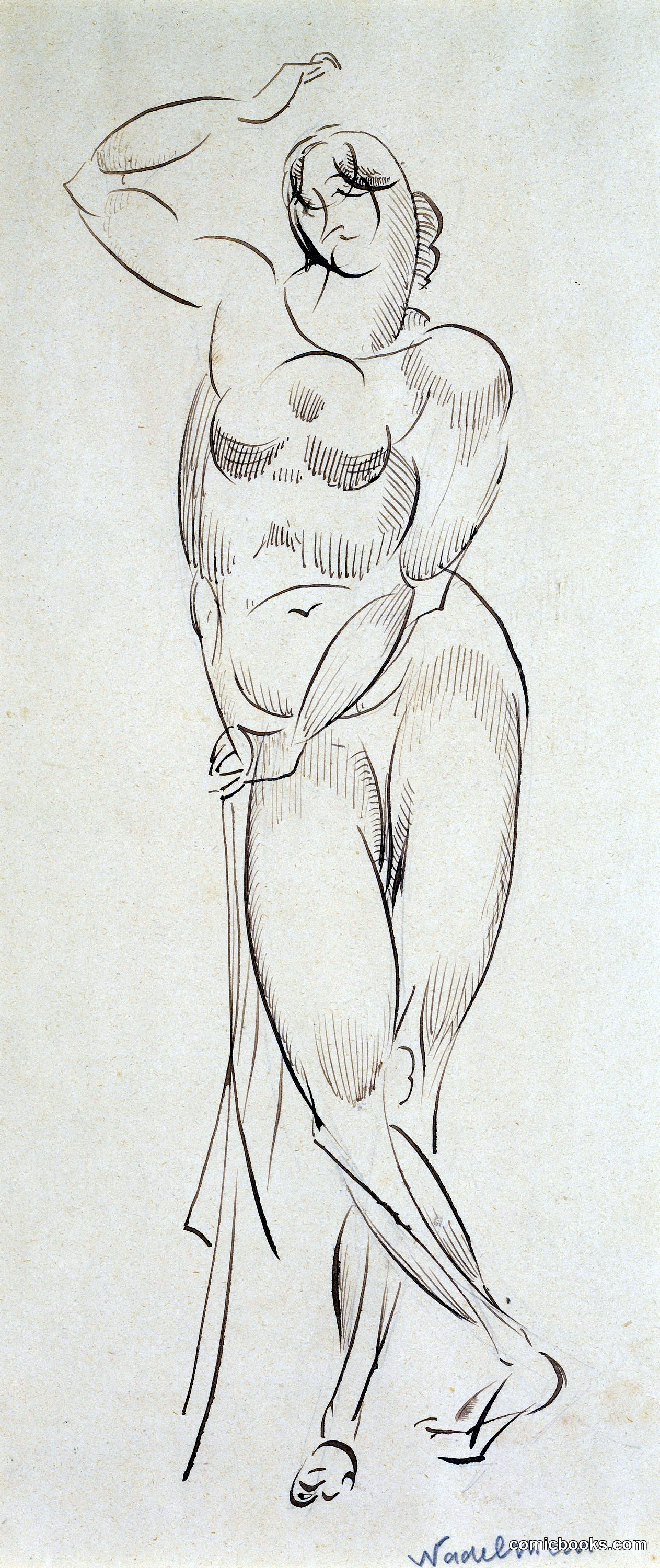 Standing Female Nude