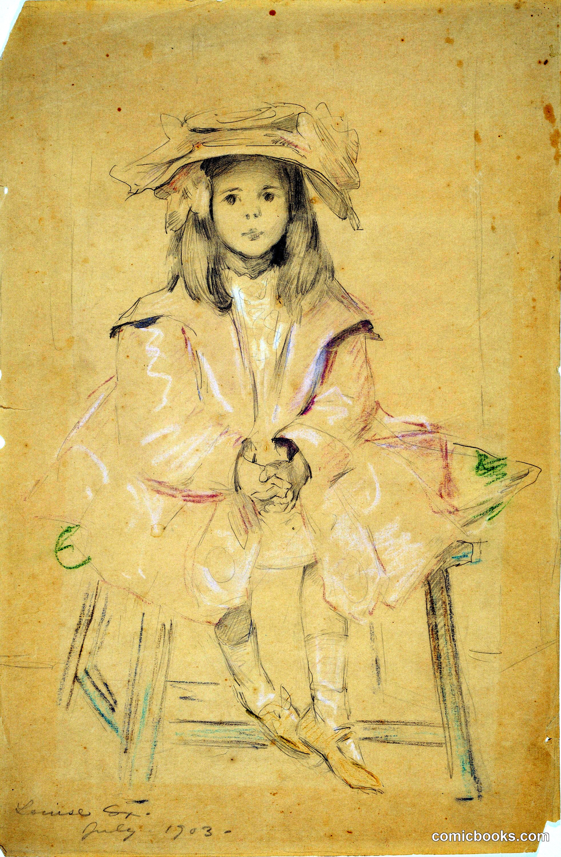 Untitled (Seated Young Girl)