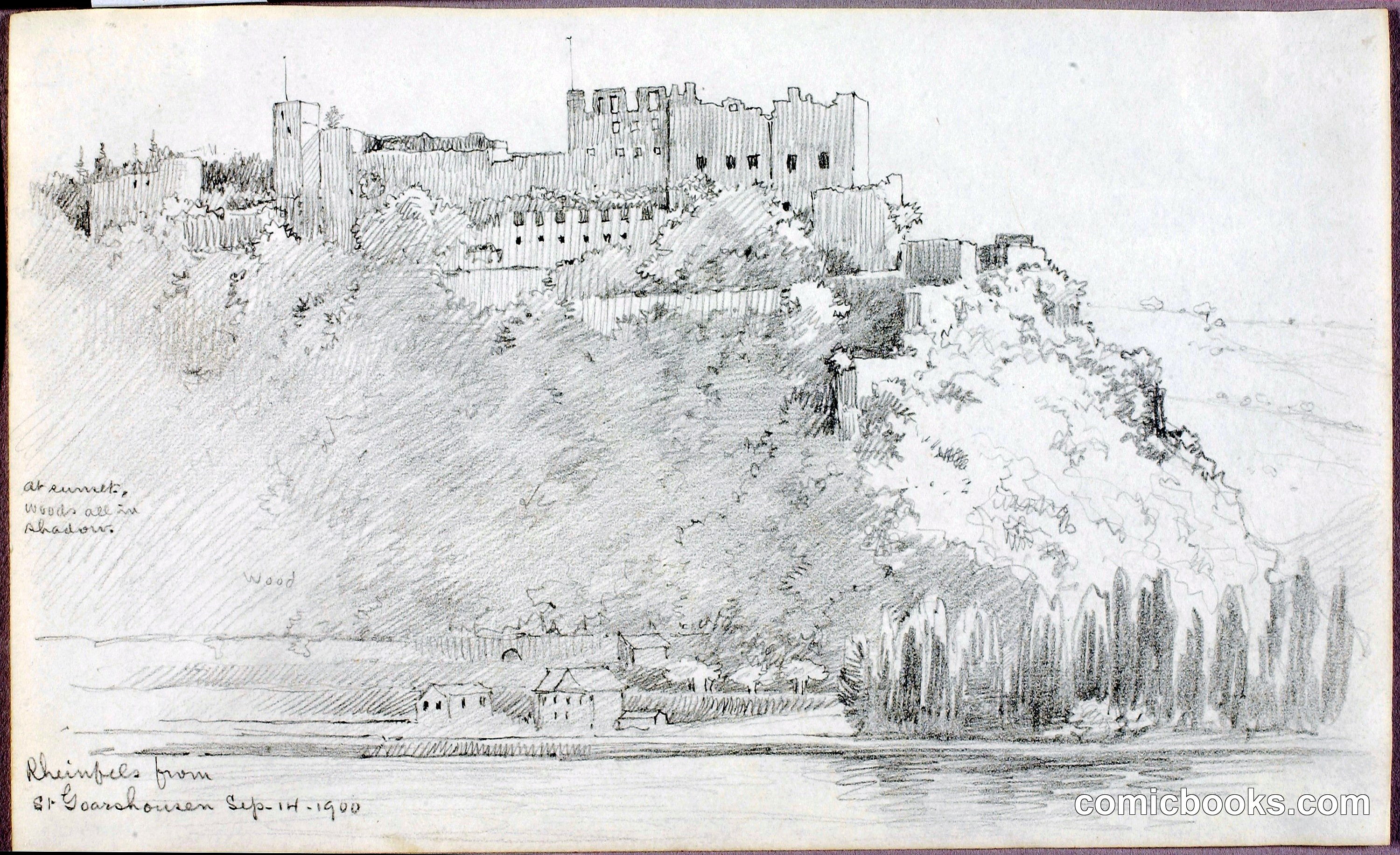 Rheinfels from St. Goarshausen