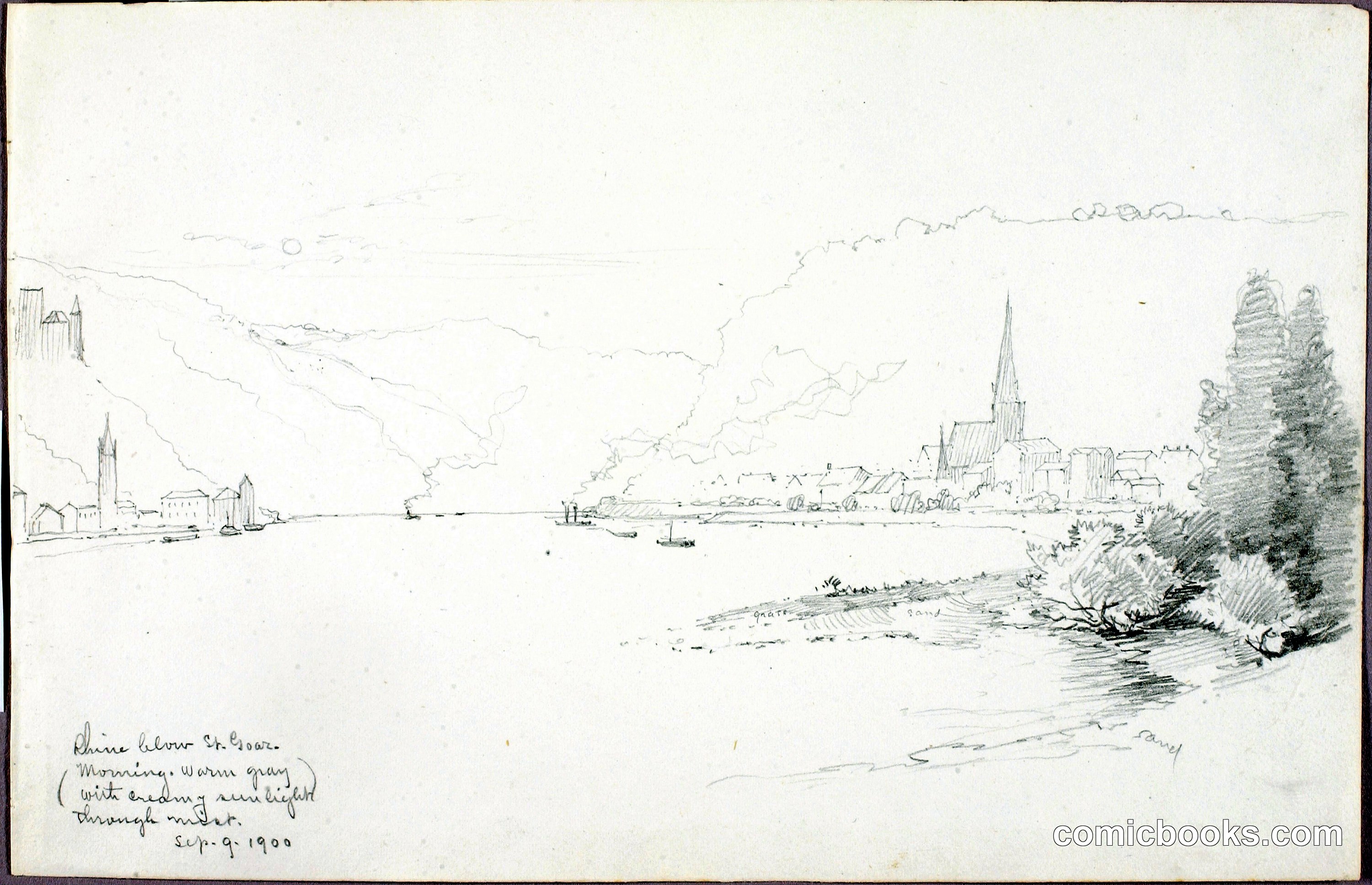 Rhine below St. Goar