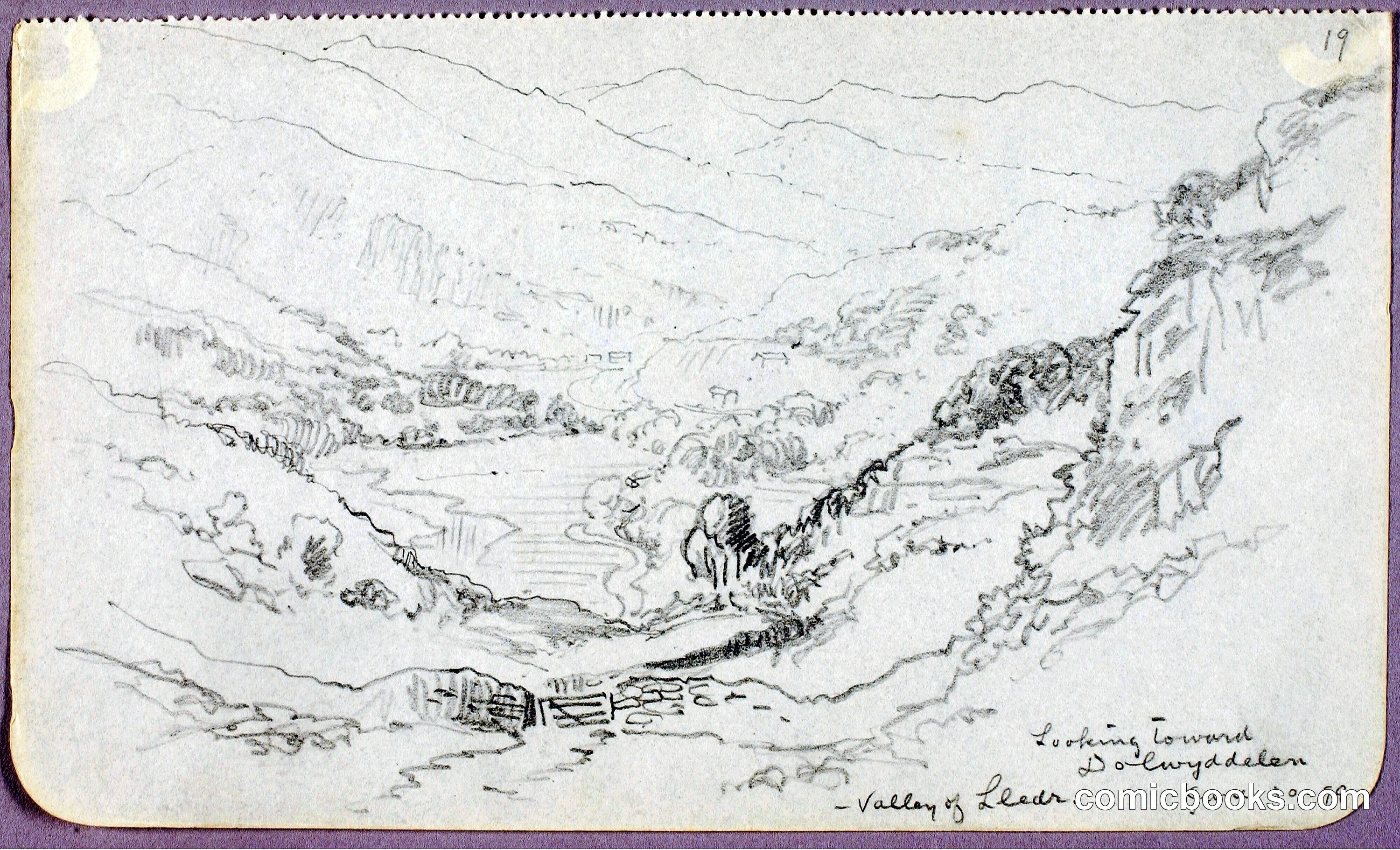 Looking toward Dolwyddelan, Valley of Lledr