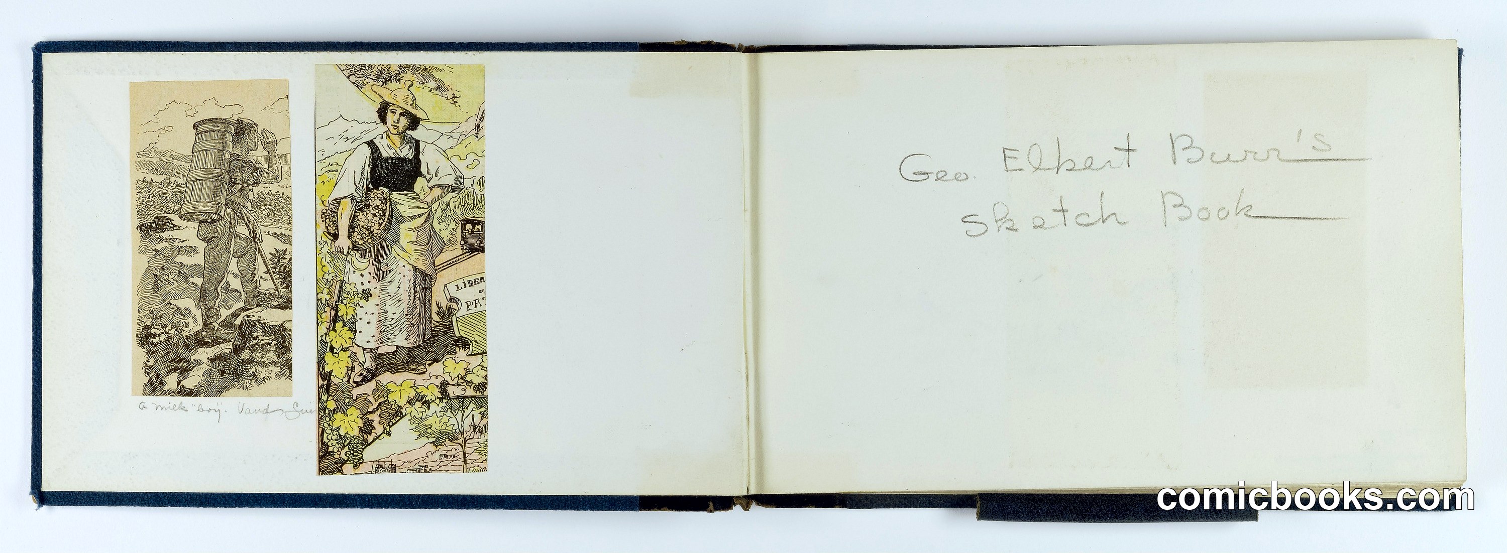 Sketchbook: The Lake of Geneva from above Vevey