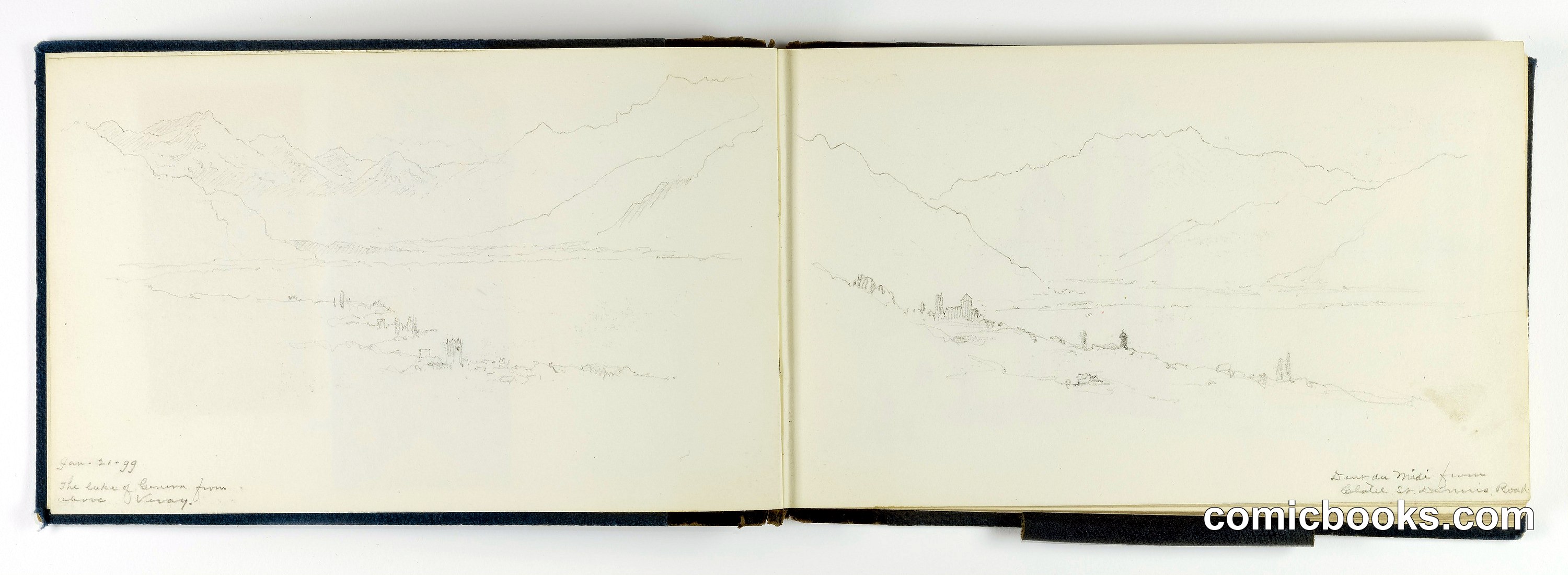 Sketchbook: Dent du Midi from Chatel St. Dennis Road