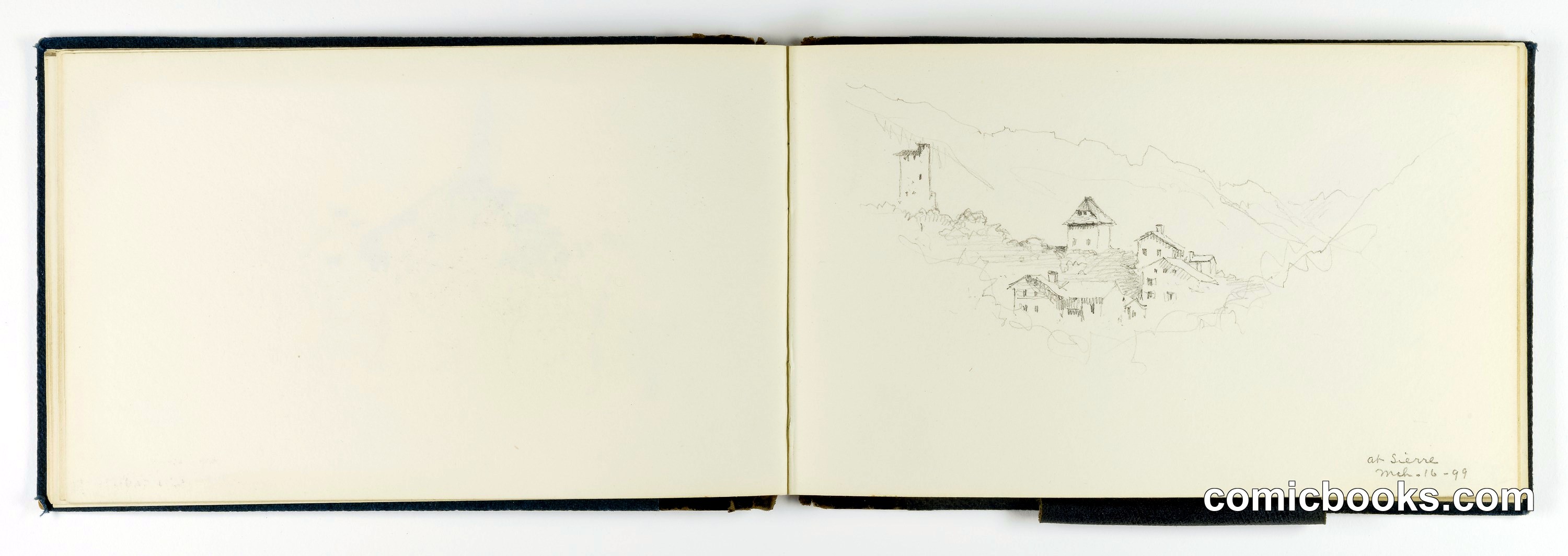 Sketchbook Page: Castle at Sierra