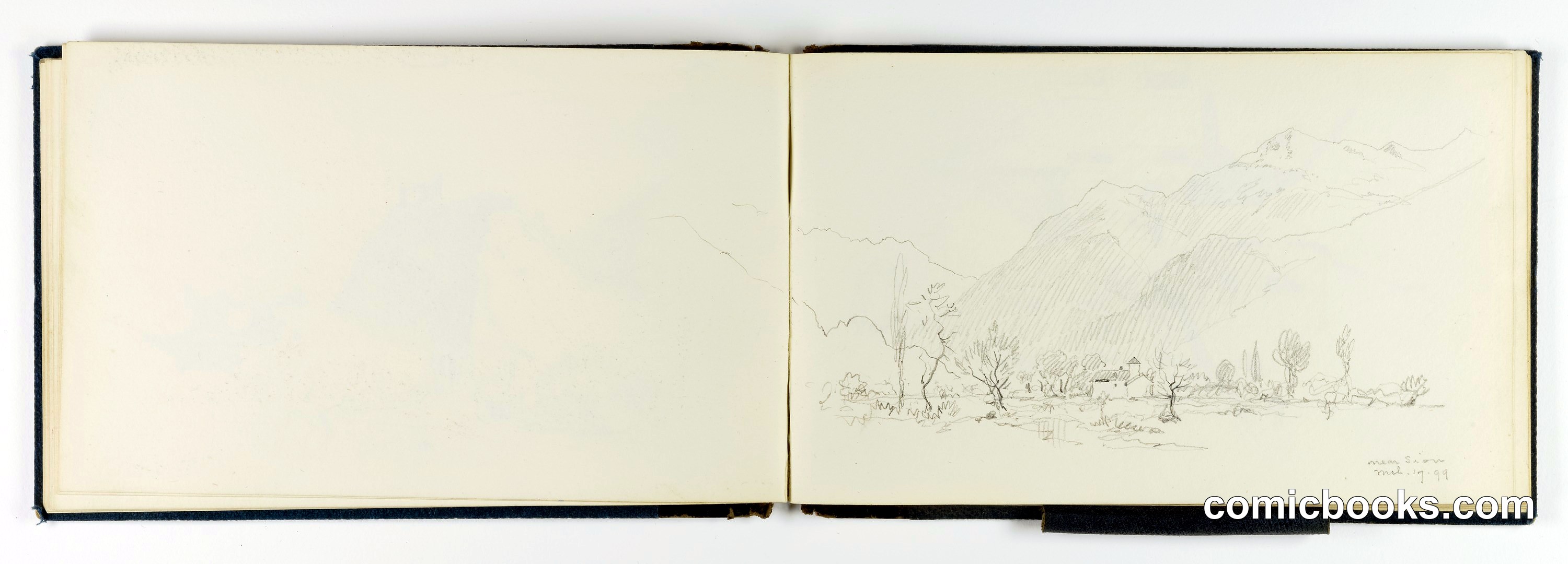 Sketchbook Page: Near Sion