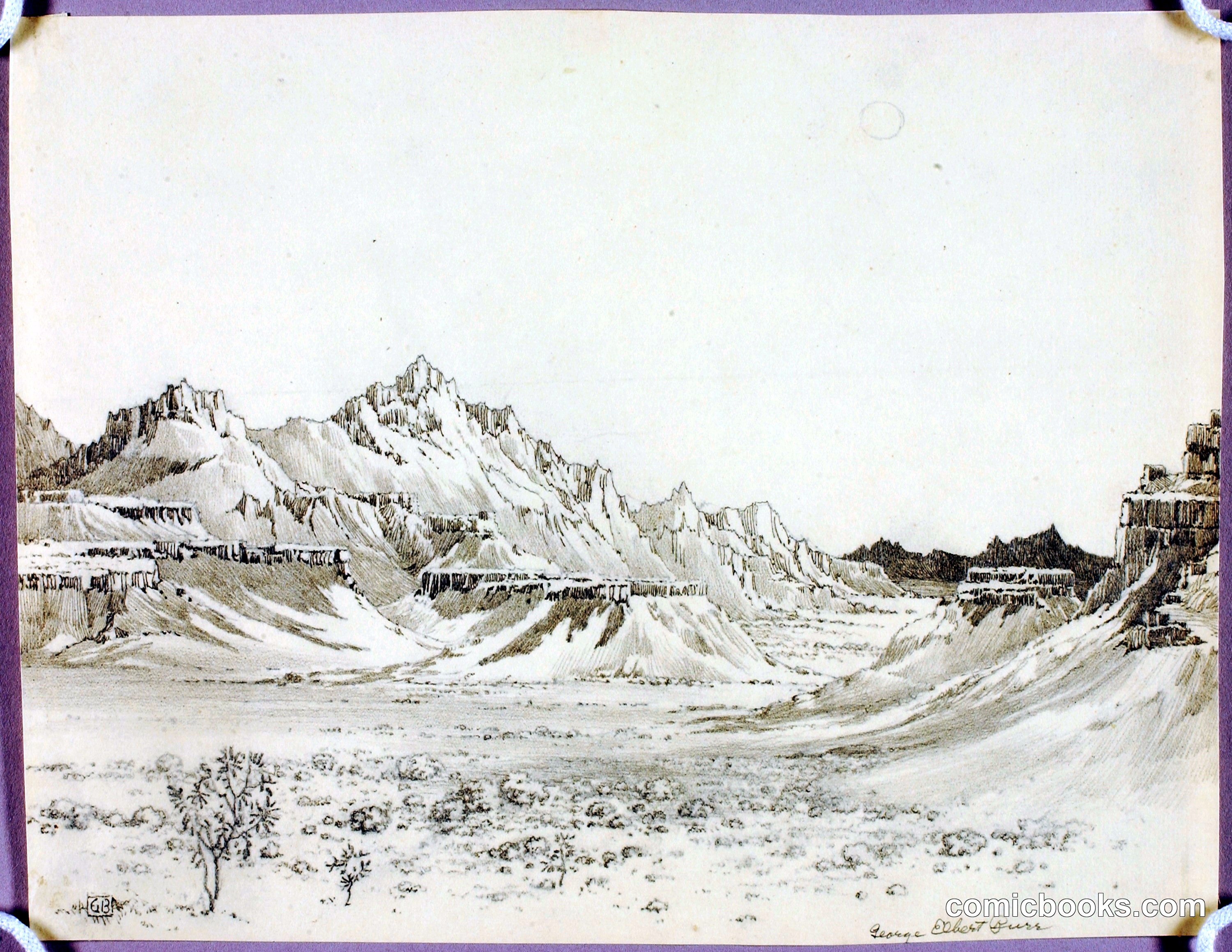 Untitled (transfer drawing for Arizona Night)