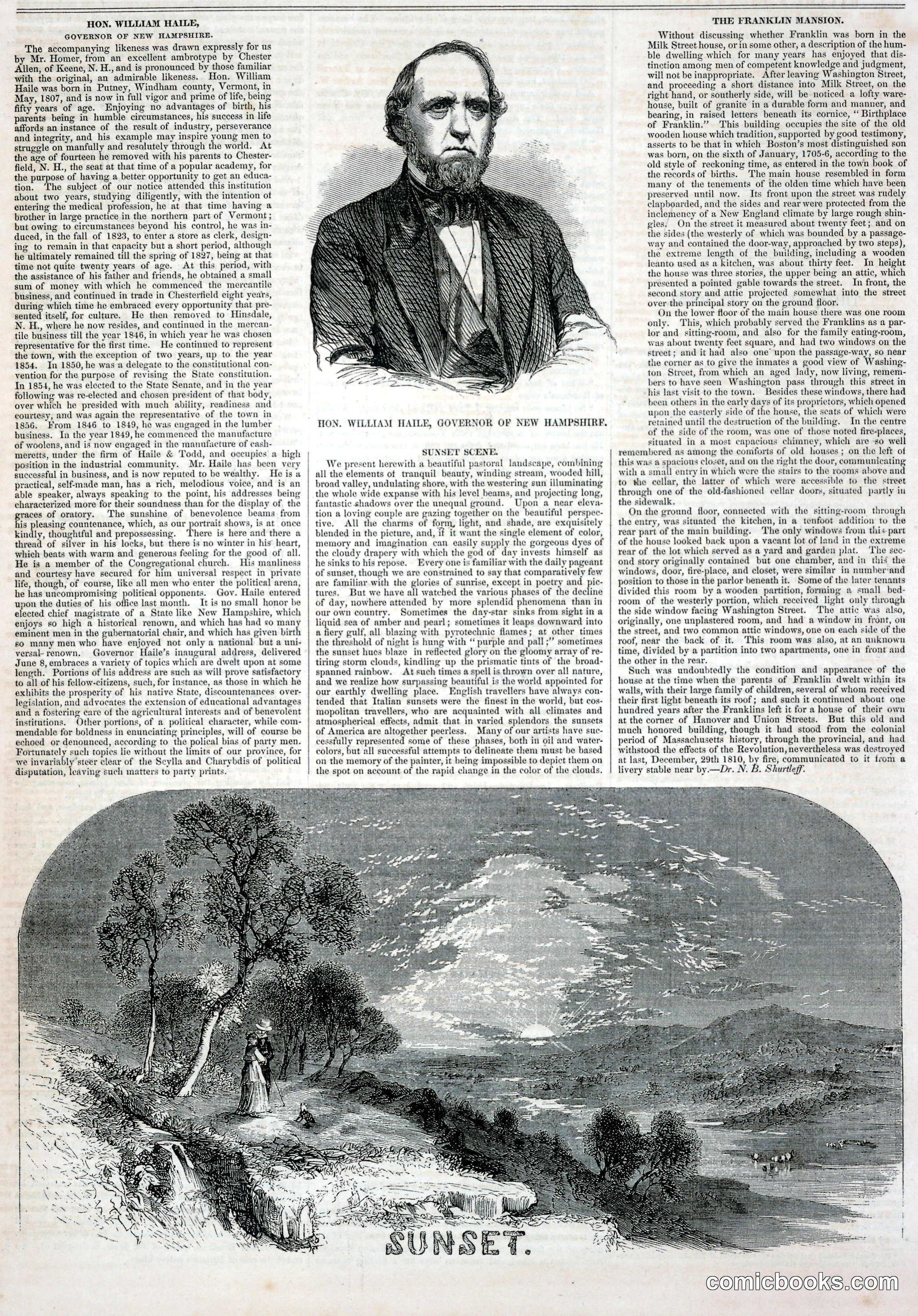 Hon. William Haile, Governor of New Hampshire