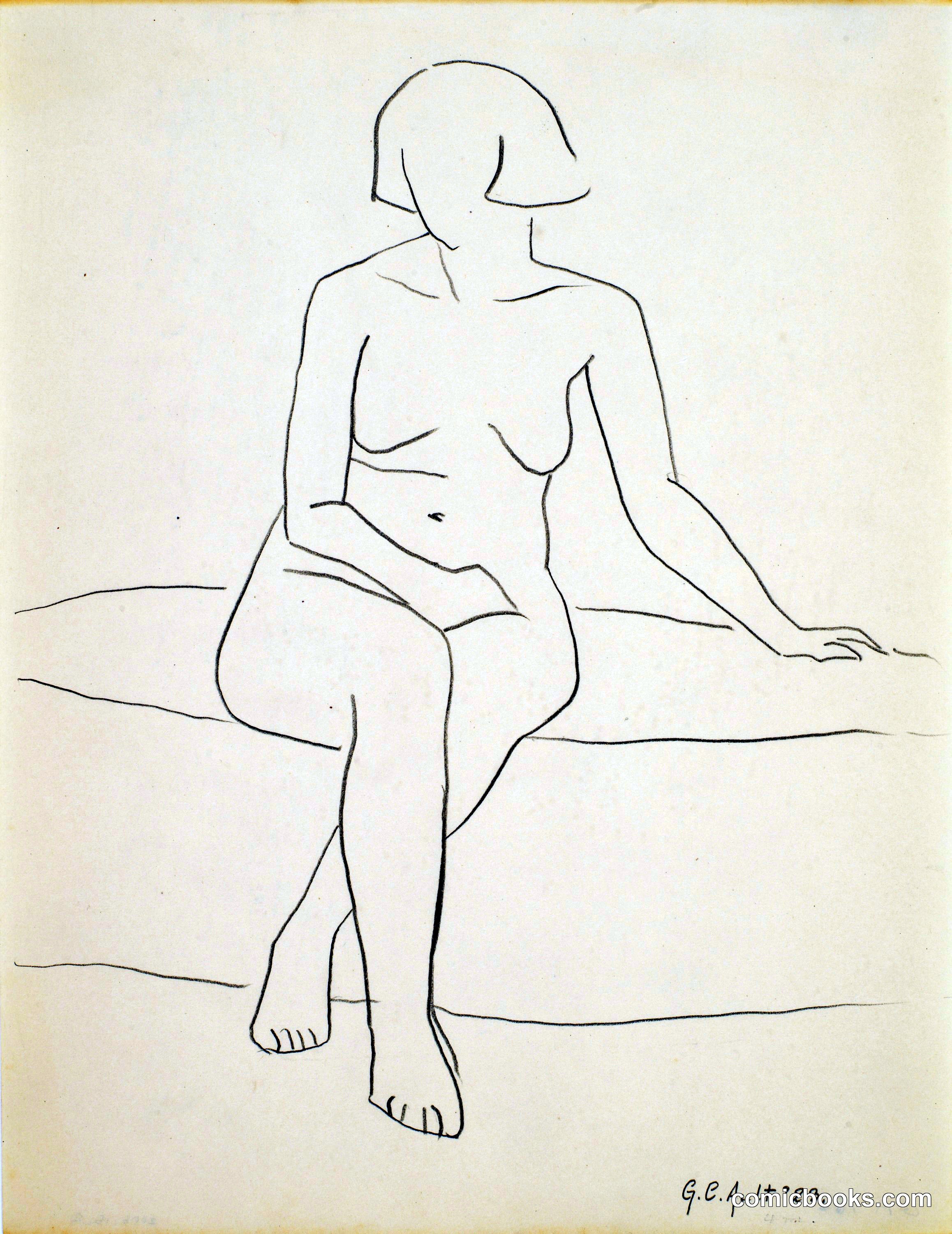 Untitled (Seated Female Figure)