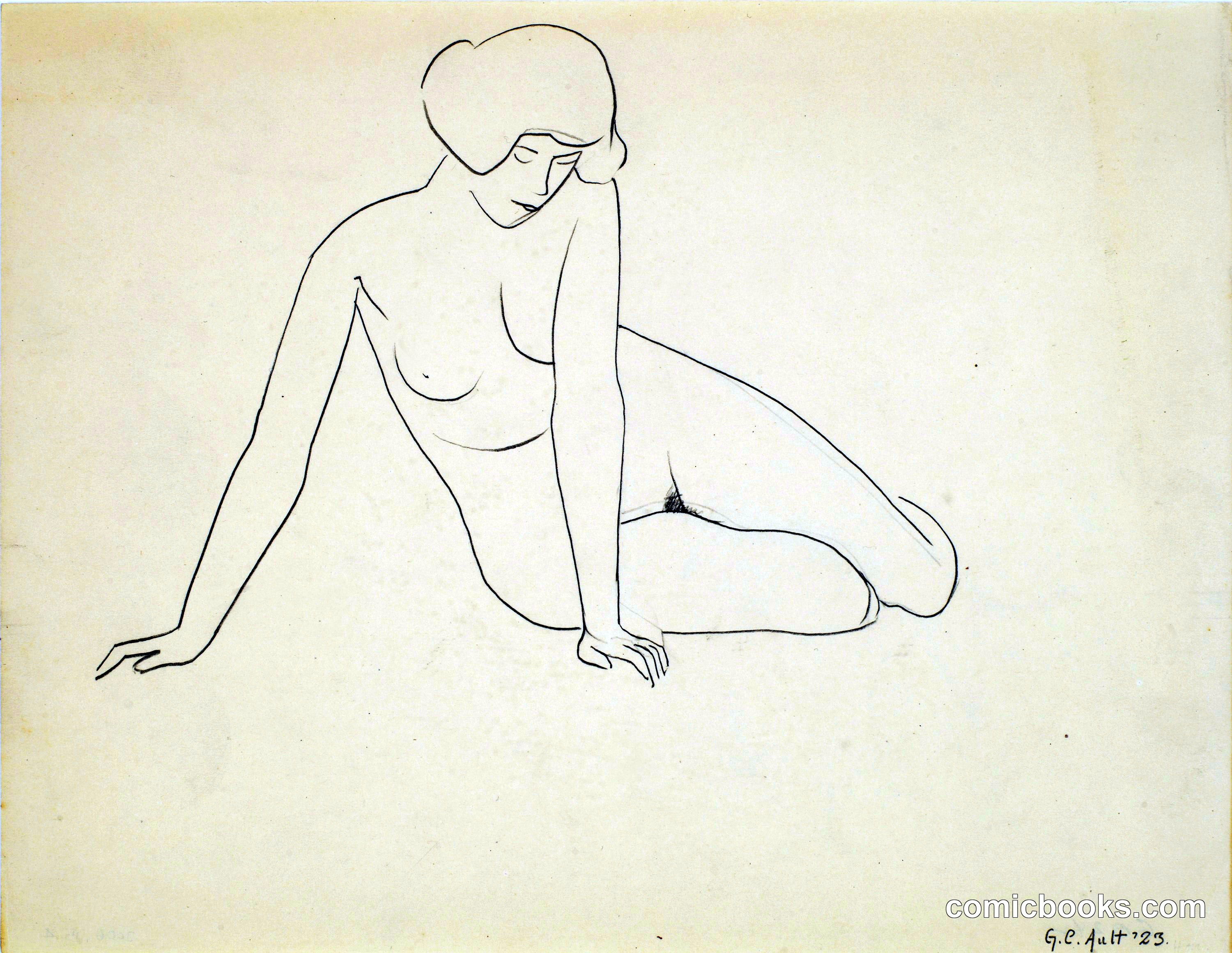 Untitled (Seated Female Figure)