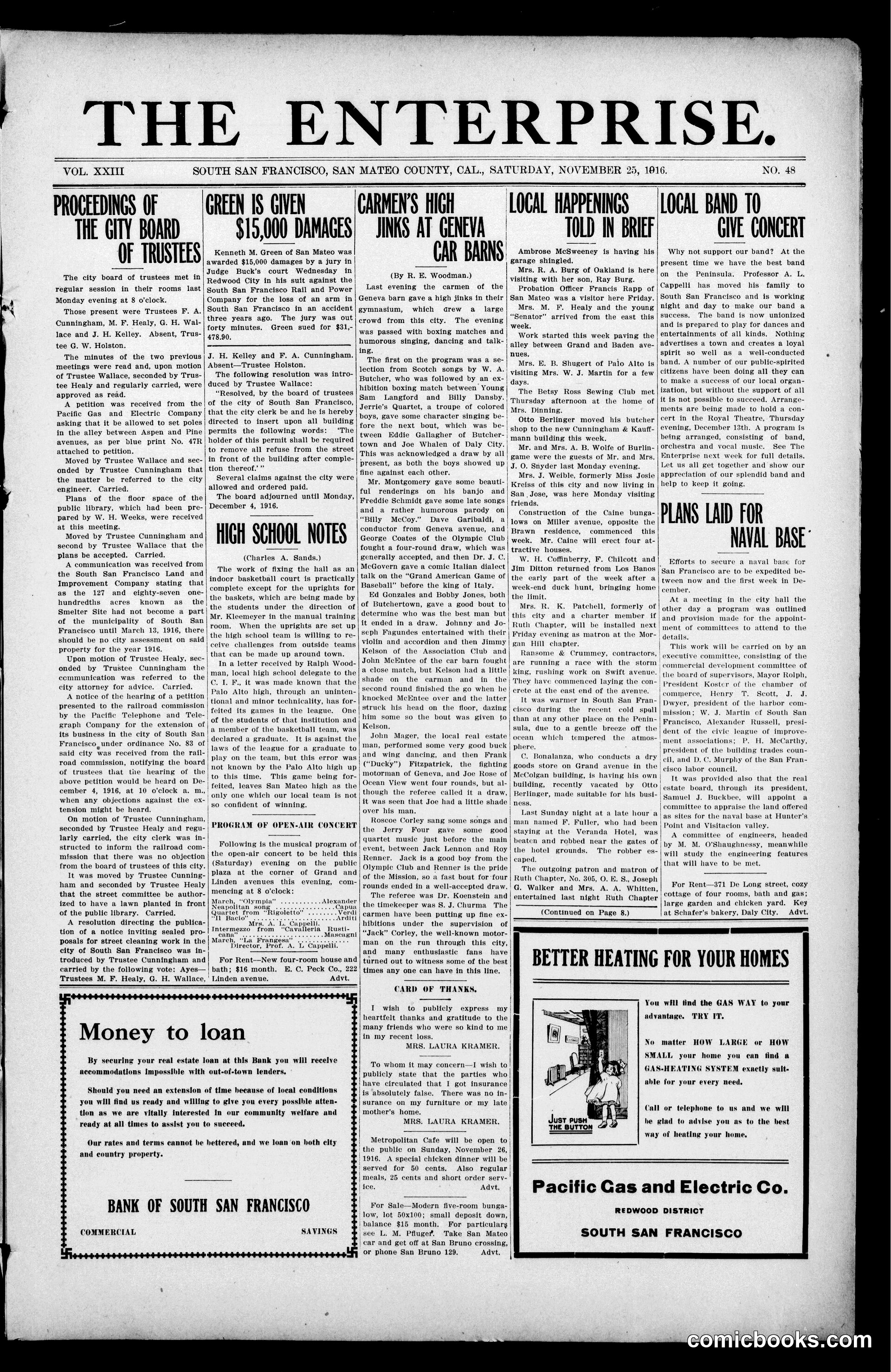 The Enterprise, November 25, 1916