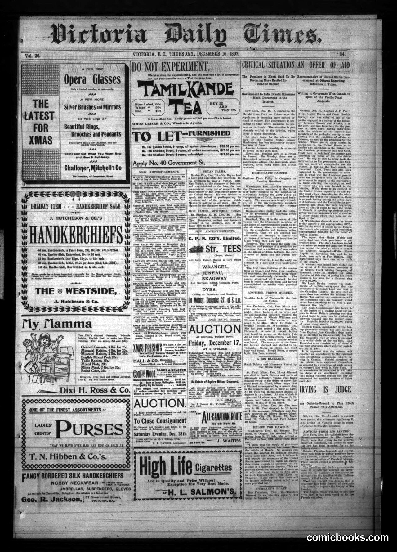 Comic Strips in the Daily Newspaper, 1890s