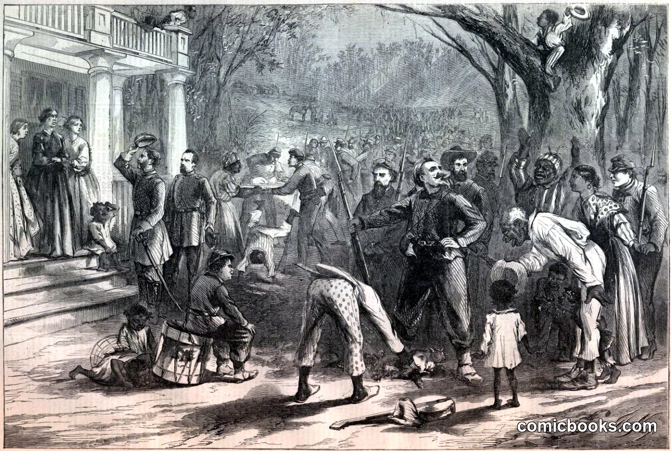Arrival of a Federal Column at a Planter's House in Dixie