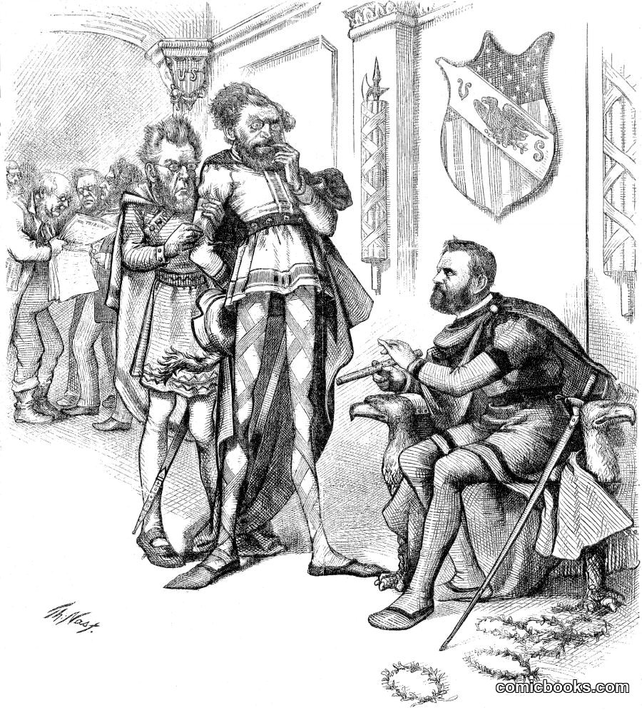 Grant asks Schurz to play on a Flute