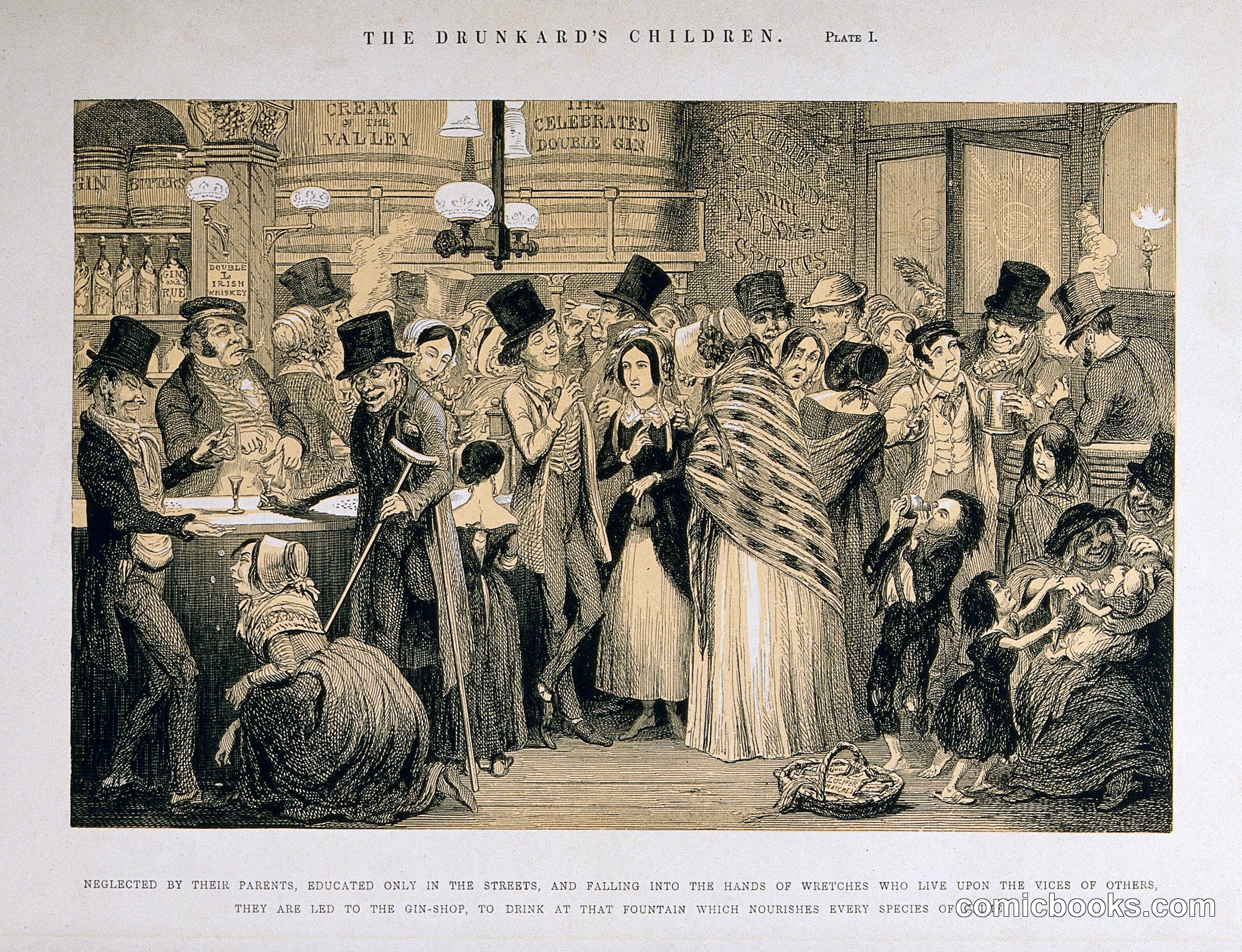 The Drunkard's Children, Plate I