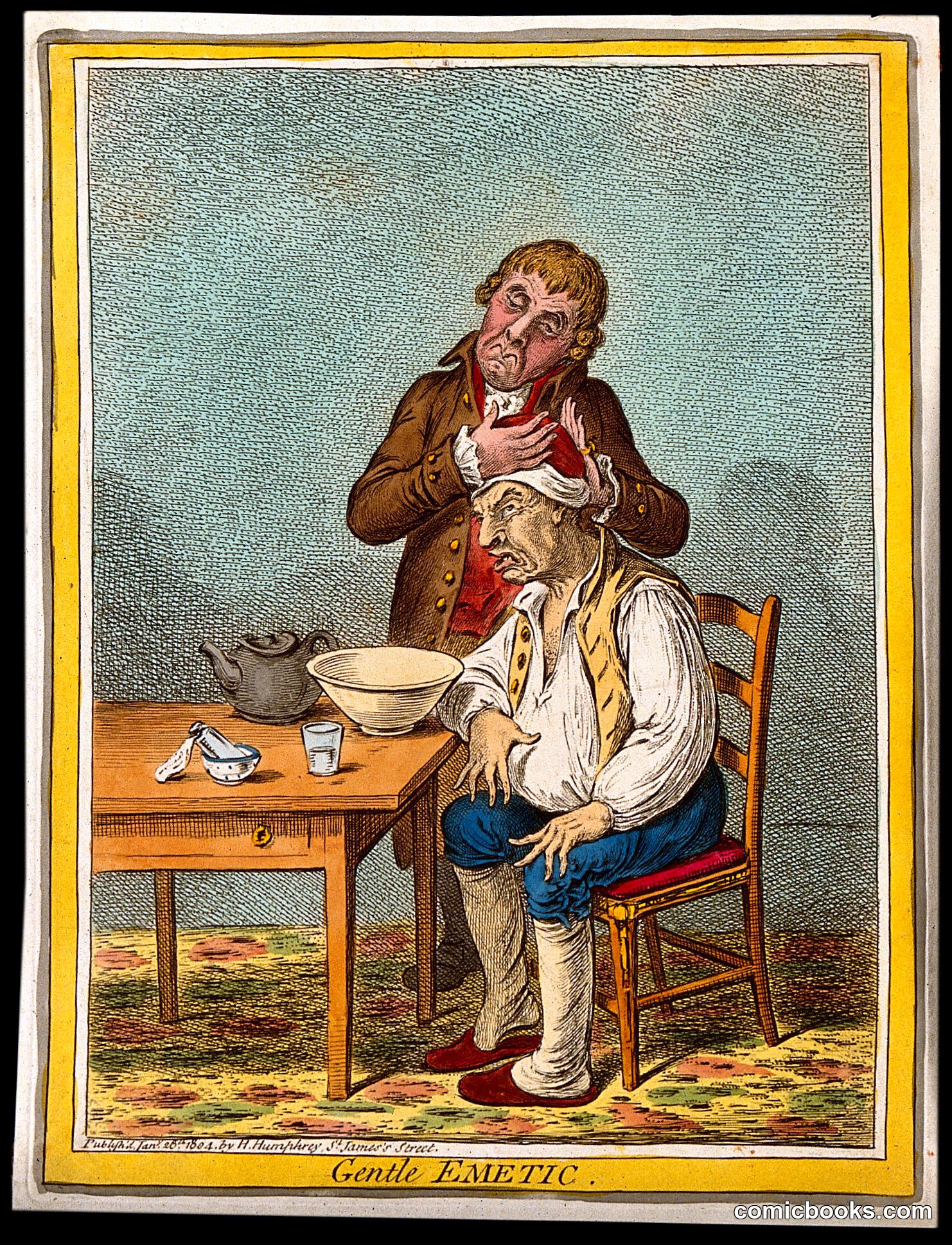 *Gentle Emetic* — James Gillray after John Sneyd