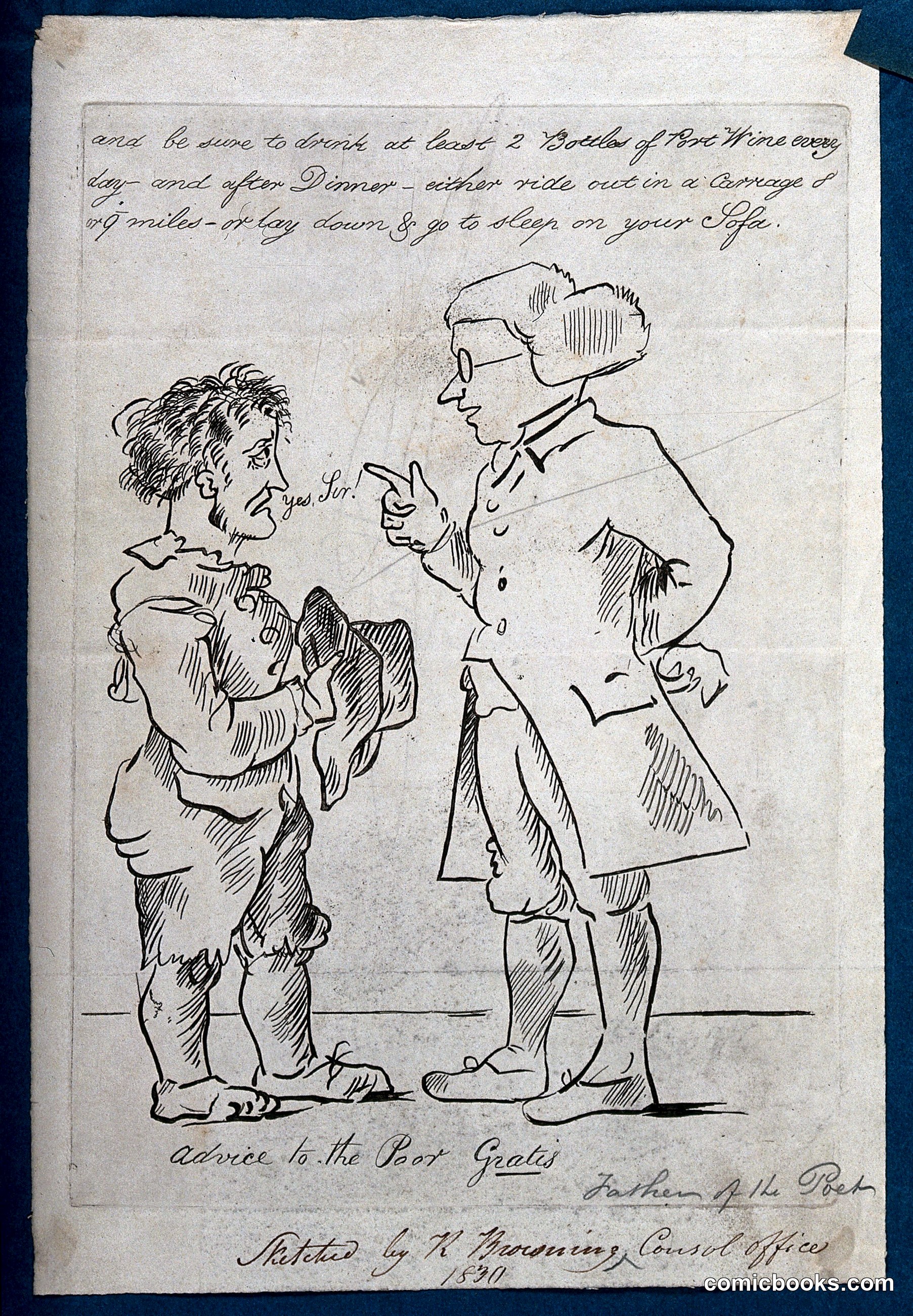 A Doctor Advising a Poor Patient