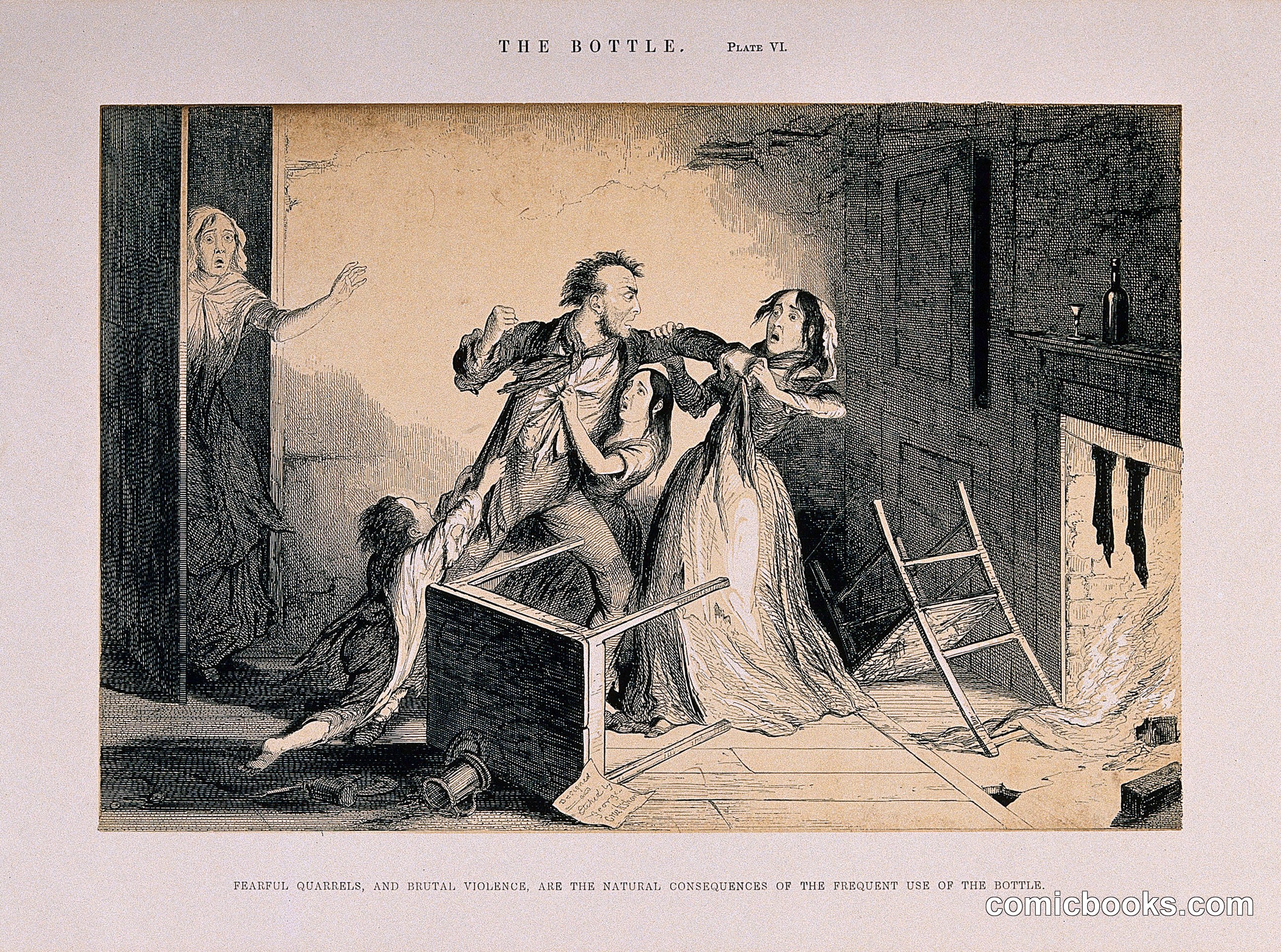 Fearful Quarrels, and Brutal Violence Are the Natural Consequences of the Frequent Use of the Bottle
