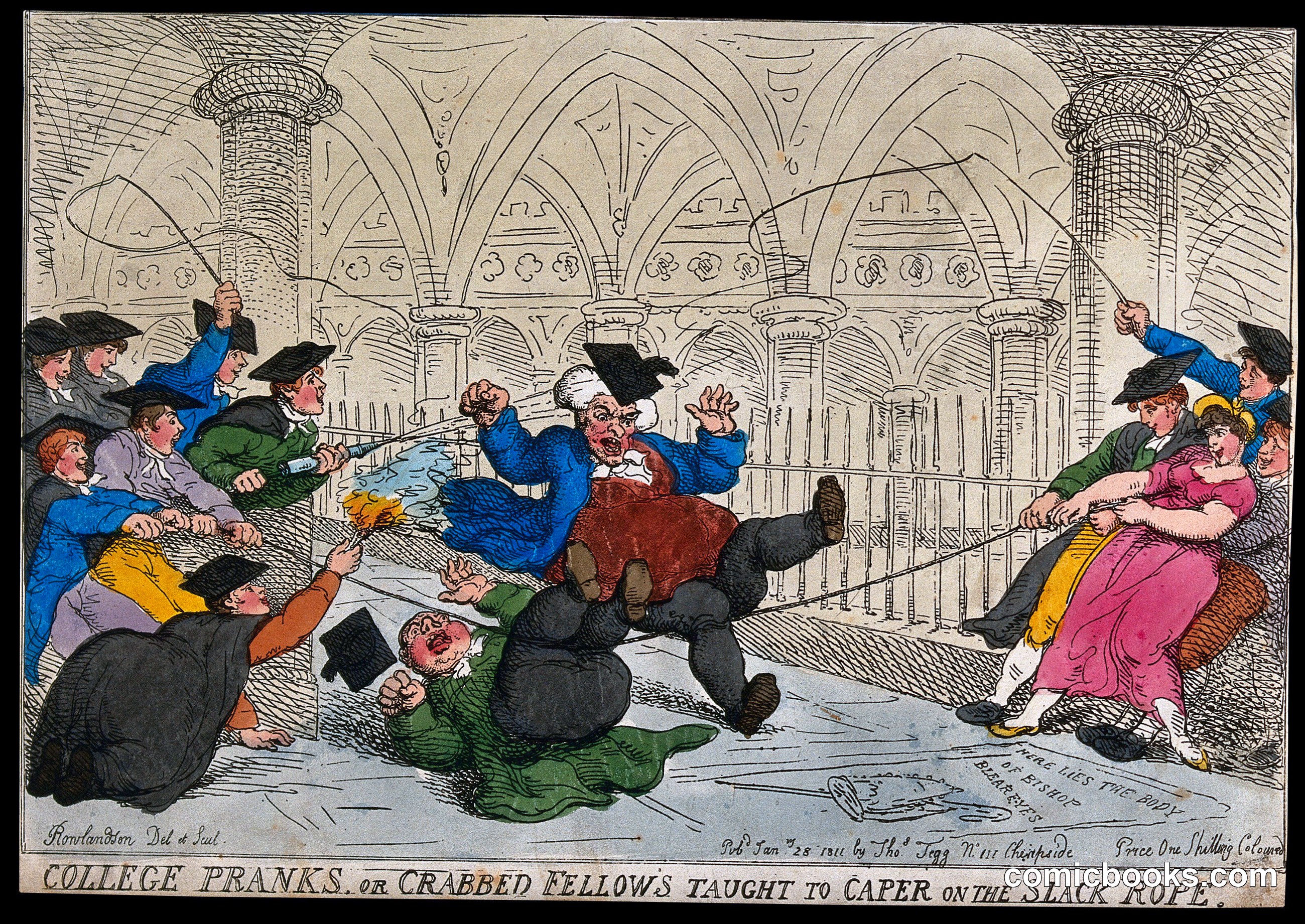 College Pranks, or Crabbed Fellows Taught to Caper on the Slack Rope
