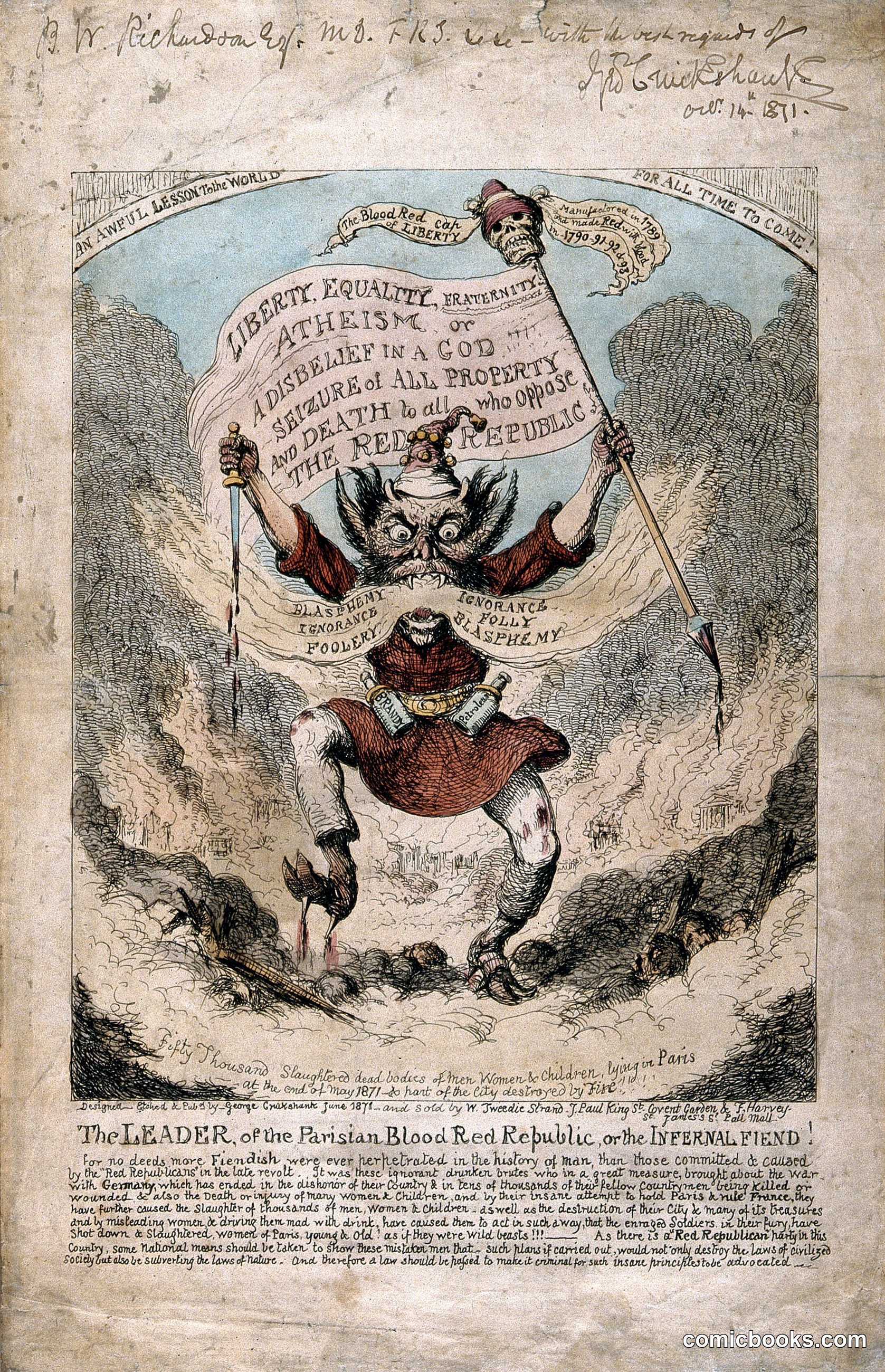 The Leader of the Parisian Blood Red Republic, or the Infernal Fiend