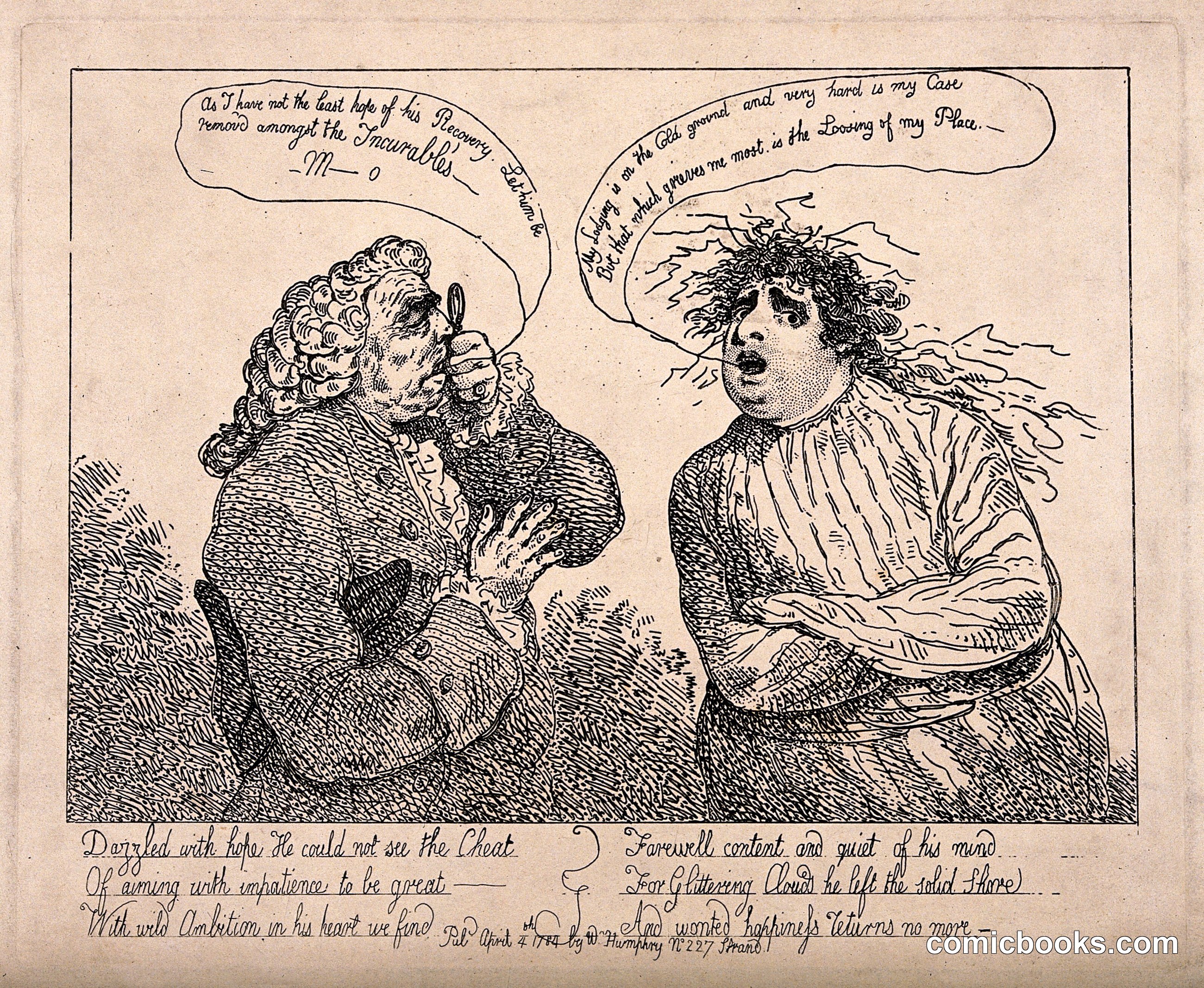 Dr. Monro Examines a Distraught Patient (Satirizing the Fall of the Coalition)