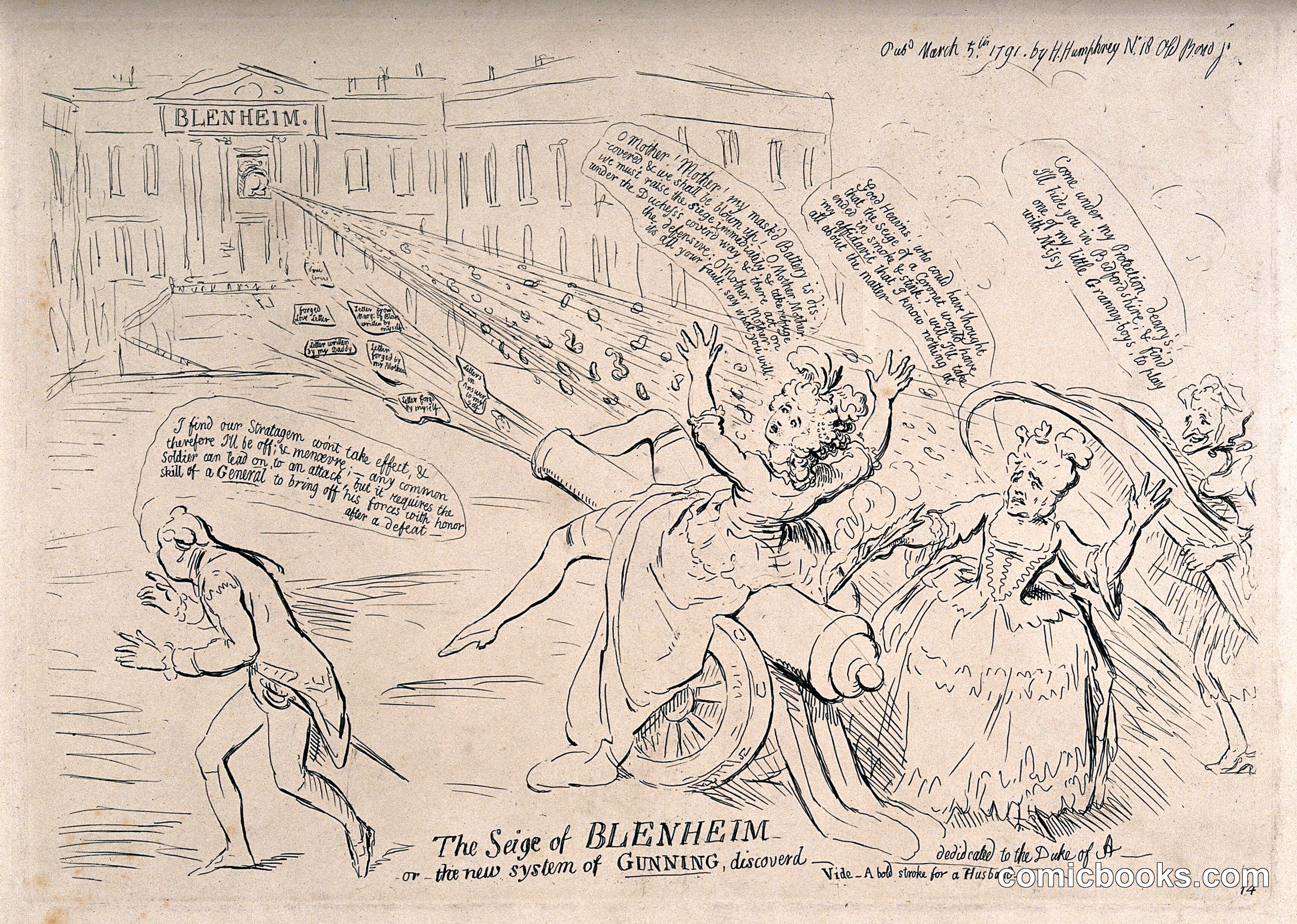The Seige of Blenheim, or the New System of Gunning Discovered