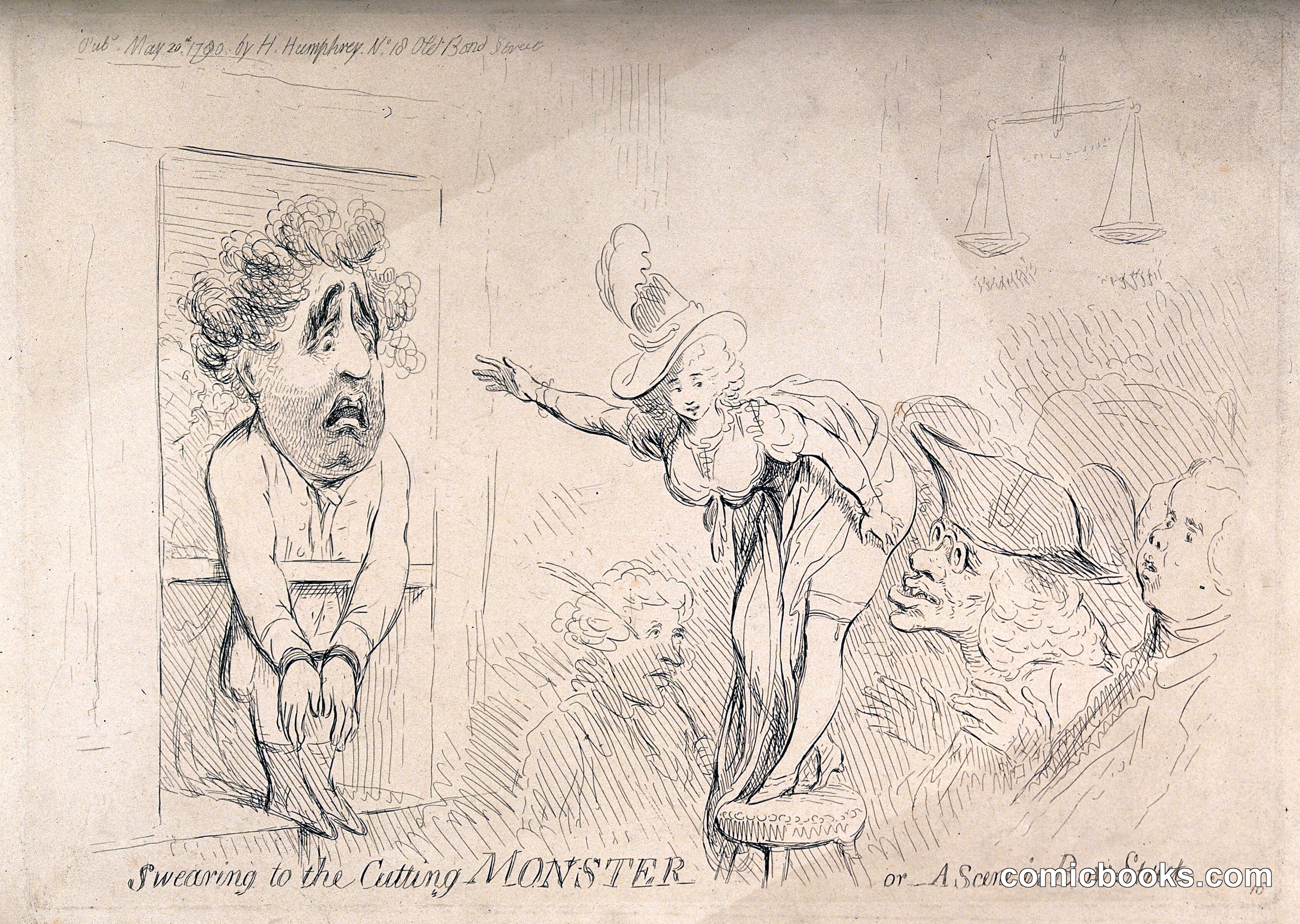 Swearing to the Cutting Monster, or A Scene in Bow Street