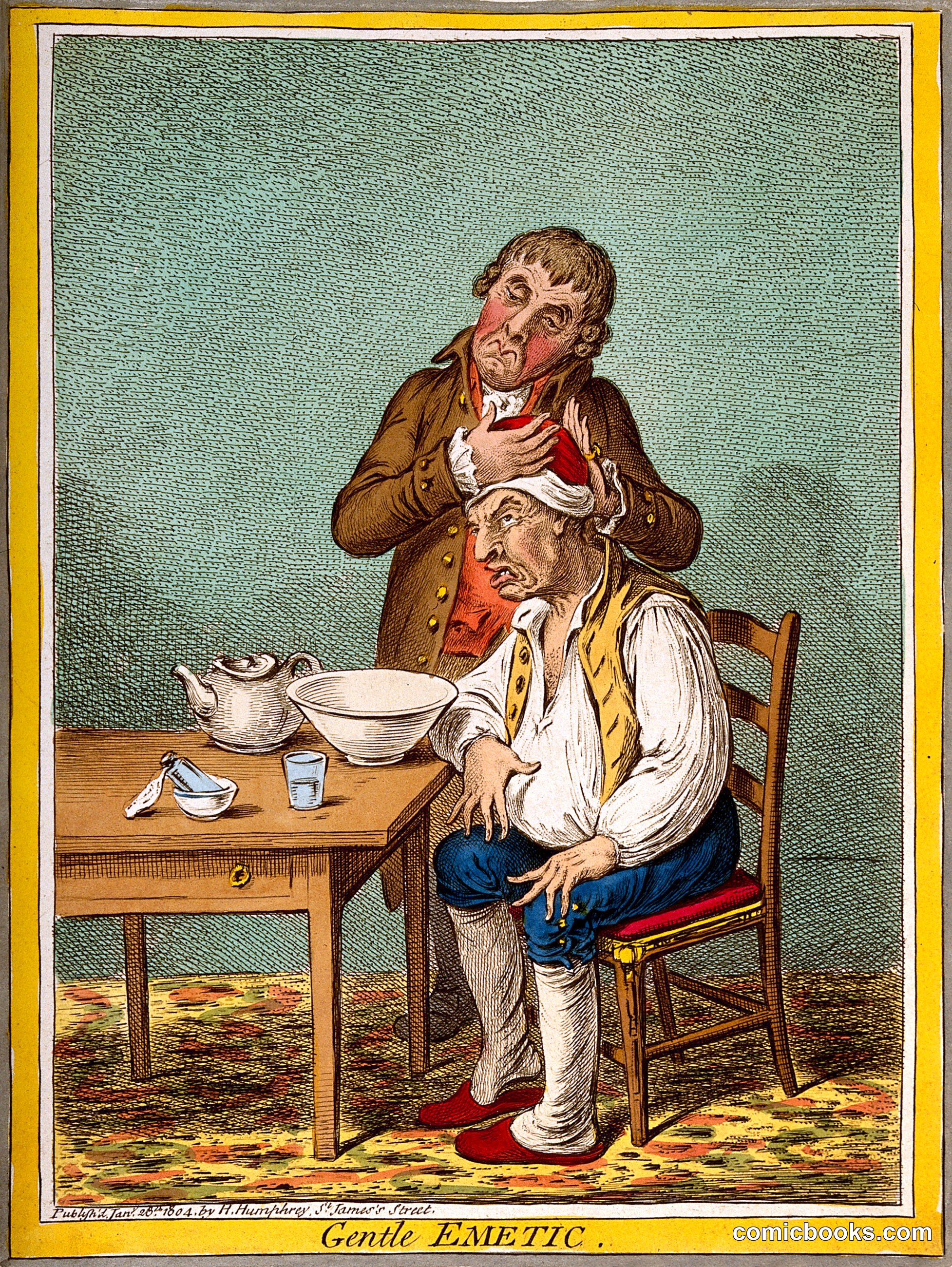 *Gentle Emetic*, after James Gillray