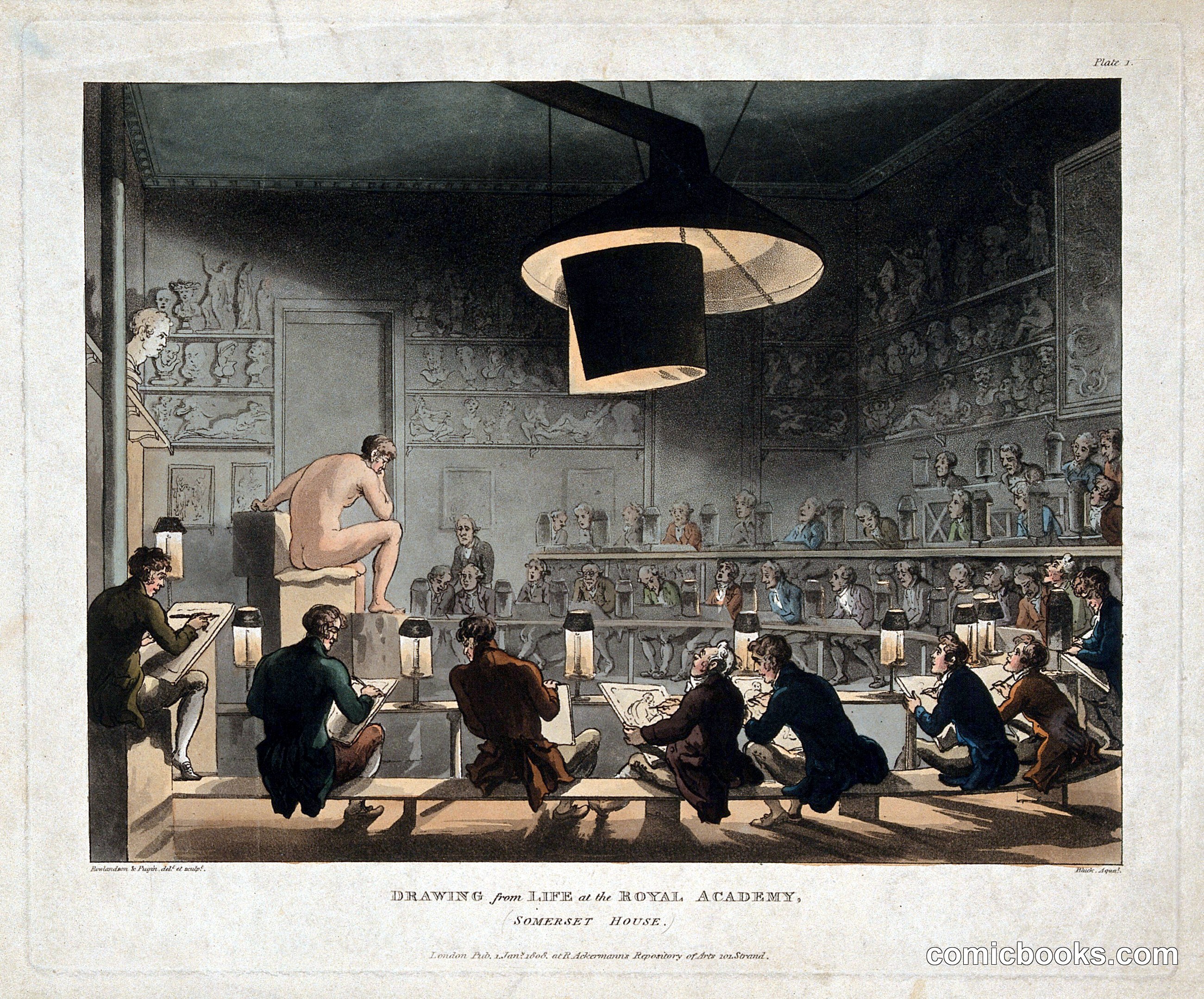 Drawing from Life at the Royal Academy, Somerset House