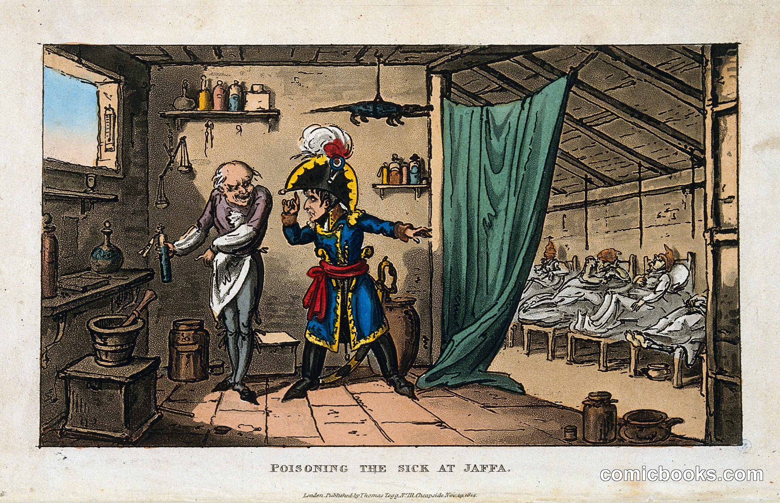 Napoleon Bonaparte Ordering the Poisoning of the Plague Victims at Jaffa, 1799