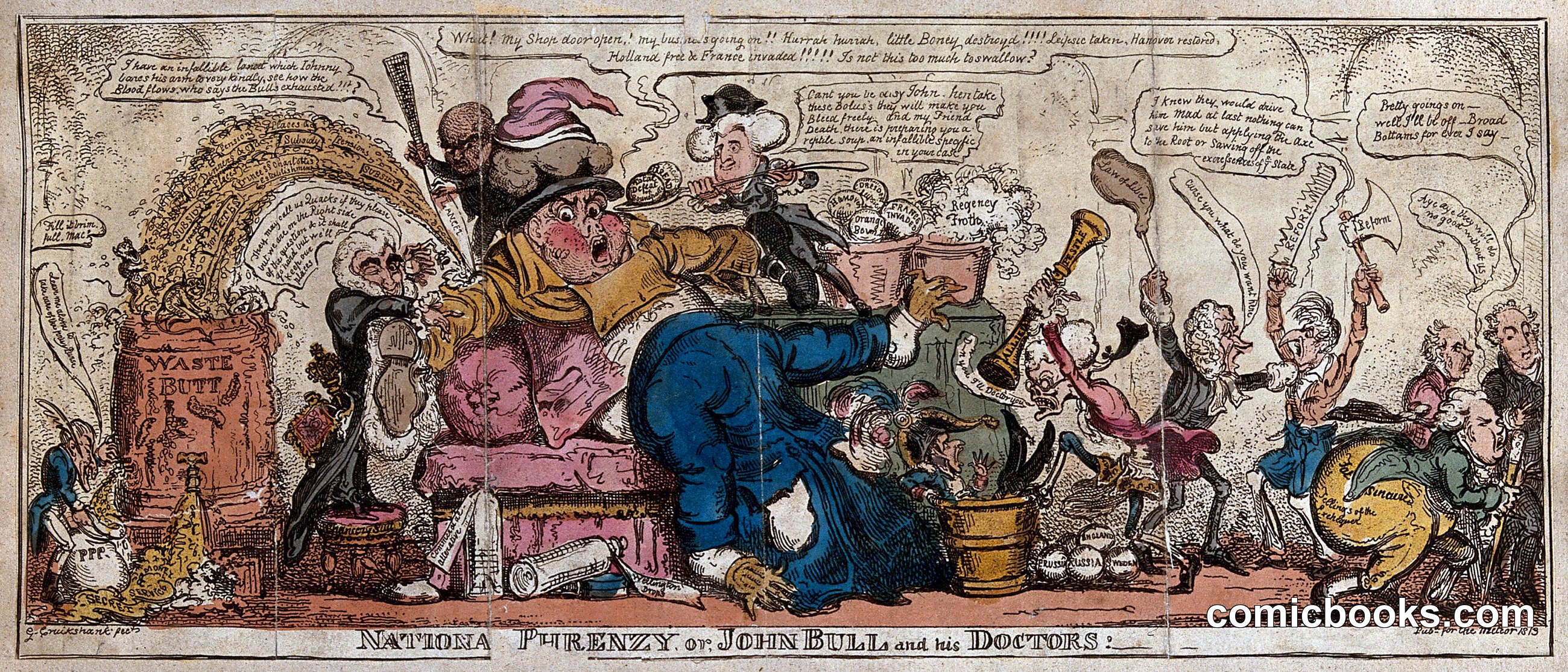 National Frenzy, or John Bull and His Doctors