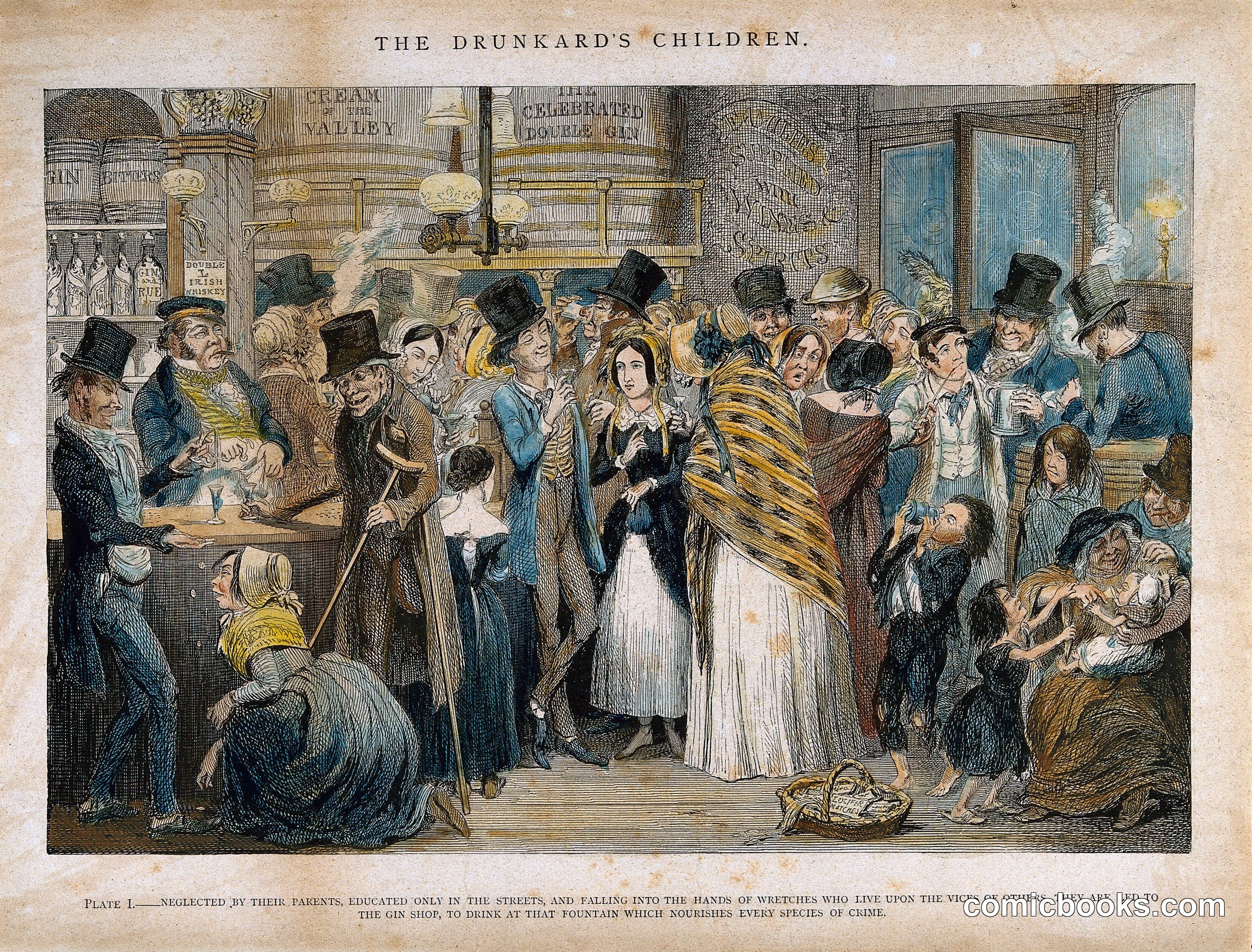 The Drunkard's Children, Plate I