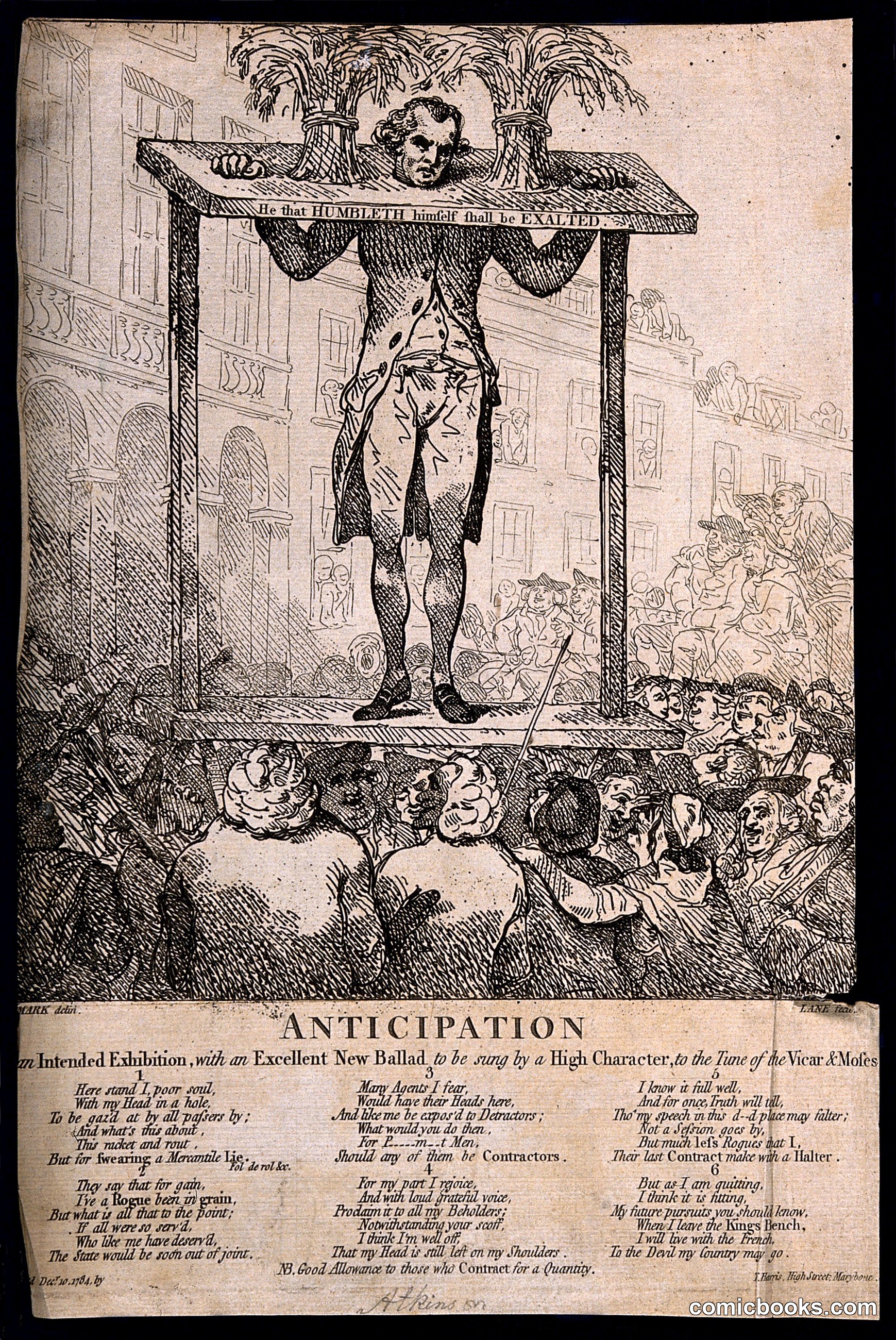Christopher Atkinson in the Pillory
