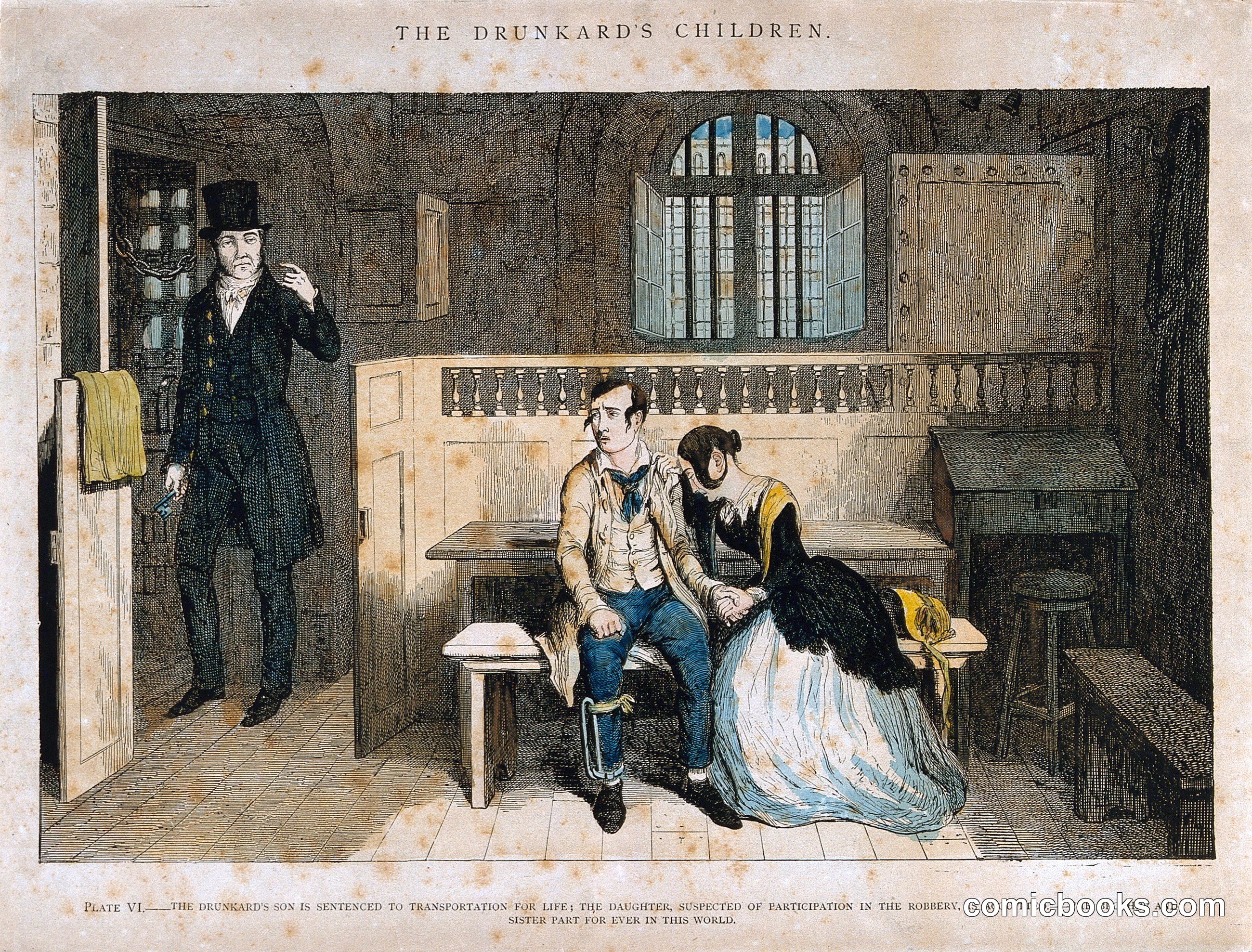 Plate VI from *The Drunkard's Children*